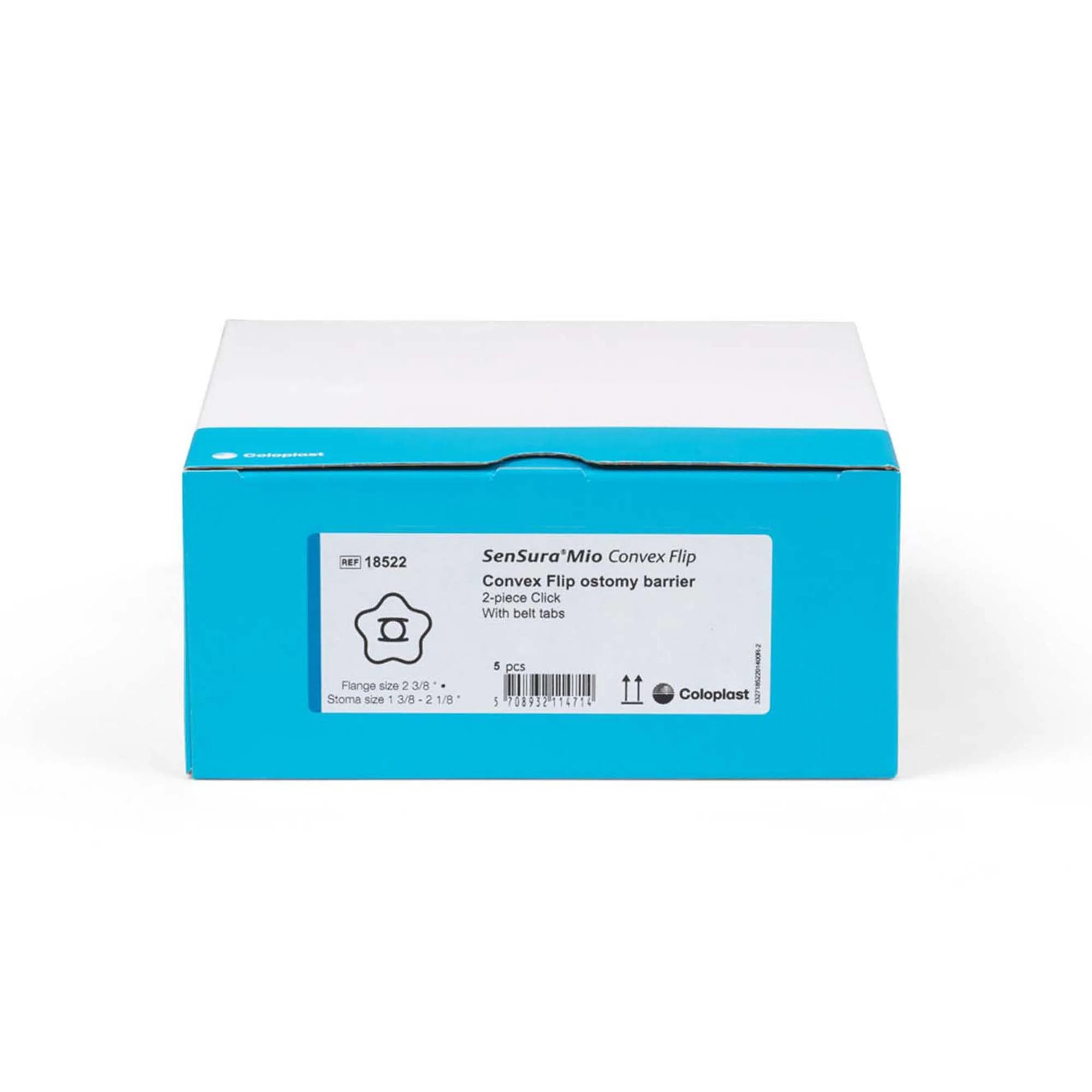 Coloplast SenSura Mio Convex Flip Ostomy Barrier, 35 mm Stoma Opening, Red Color Match (5/BX) - Image 4