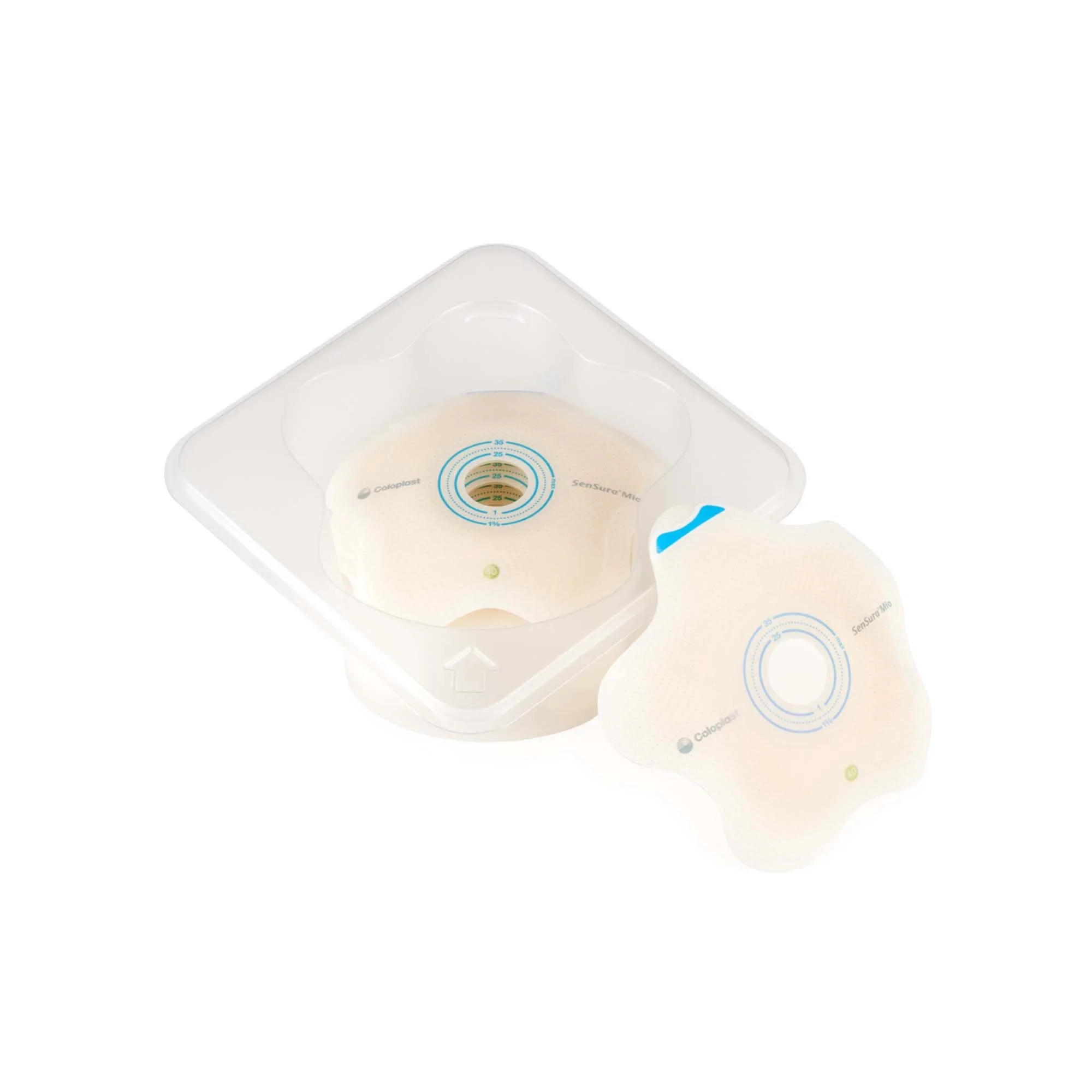 Coloplast SenSura Mio Convex Flip Ostomy Barrier, 35 mm Stoma Opening, Red Color Match (5/BX) - Image 5