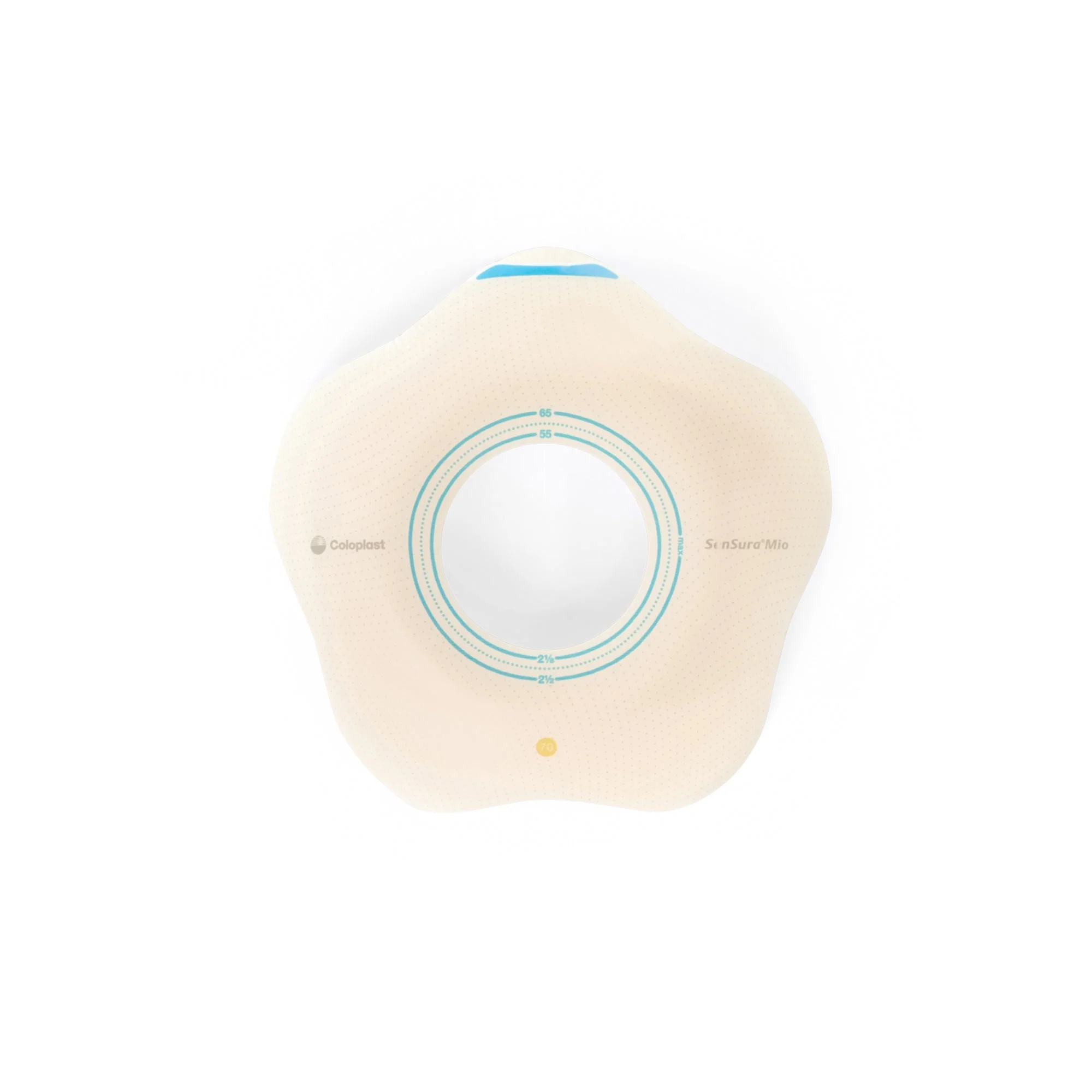 Coloplast SenSura Mio Convex Flip Ostomy Barrier, 50 mm Stoma Openings, Yellow Match (5/BX) - Image 2