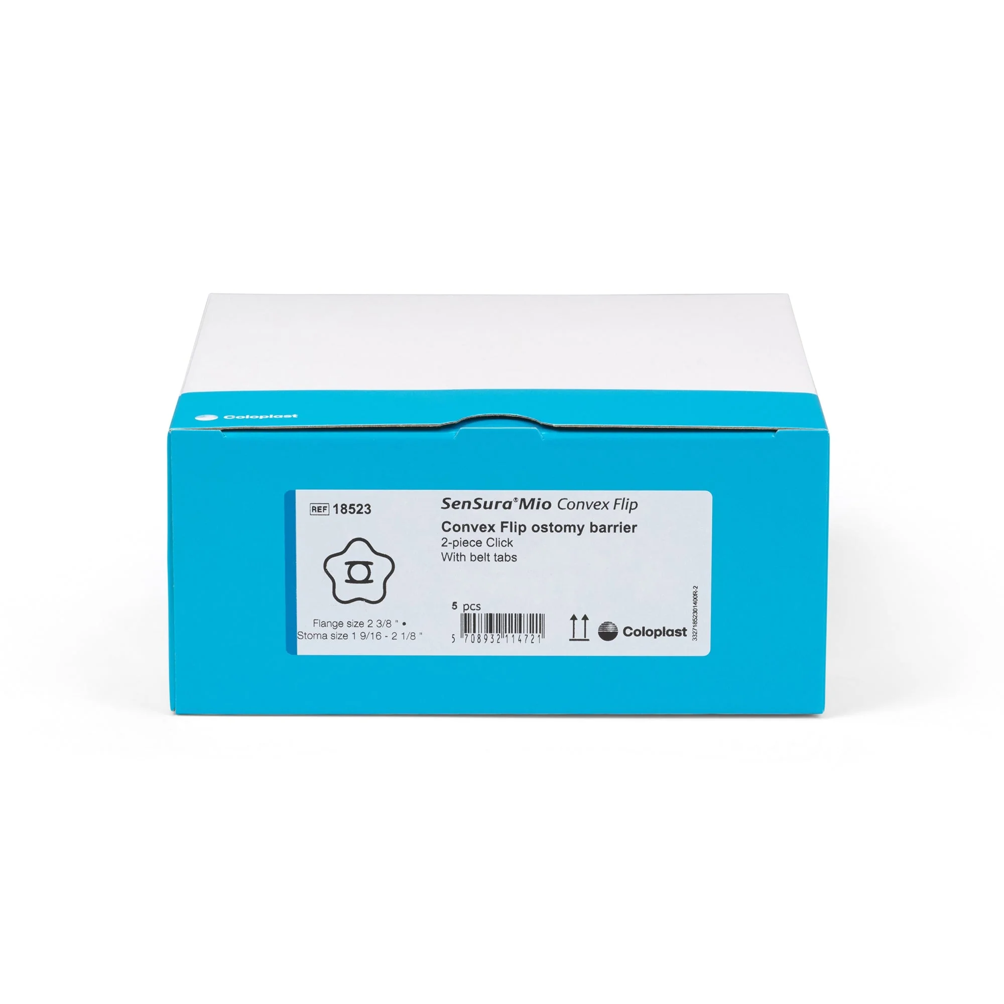 Coloplast SenSura Mio Convex Flip Ostomy Barrier, 50 mm Stoma Openings, Yellow Match (5/BX) - Image 5