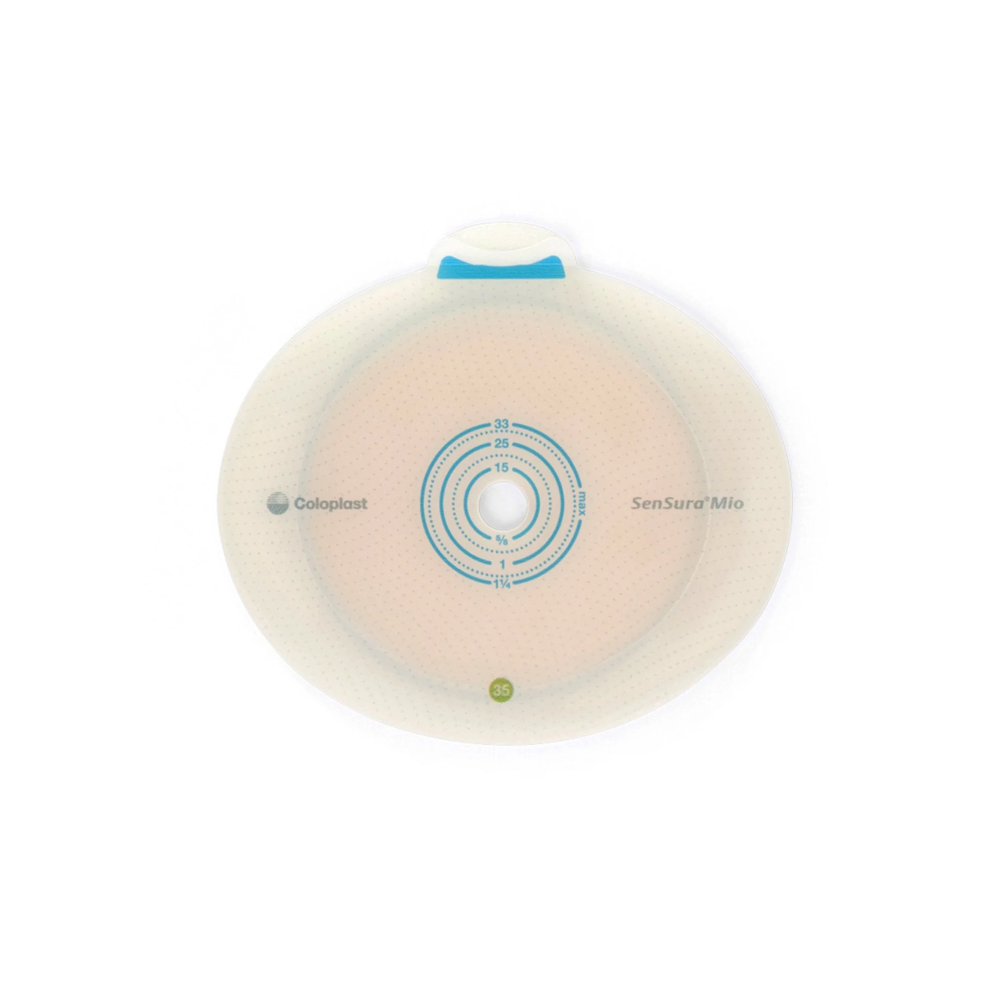 Coloplast SenSura Mio Flex Flat Ostomy Barrier, Trim to Fit 10 – 33 mm, Green Match (5/BX) - Image 2
