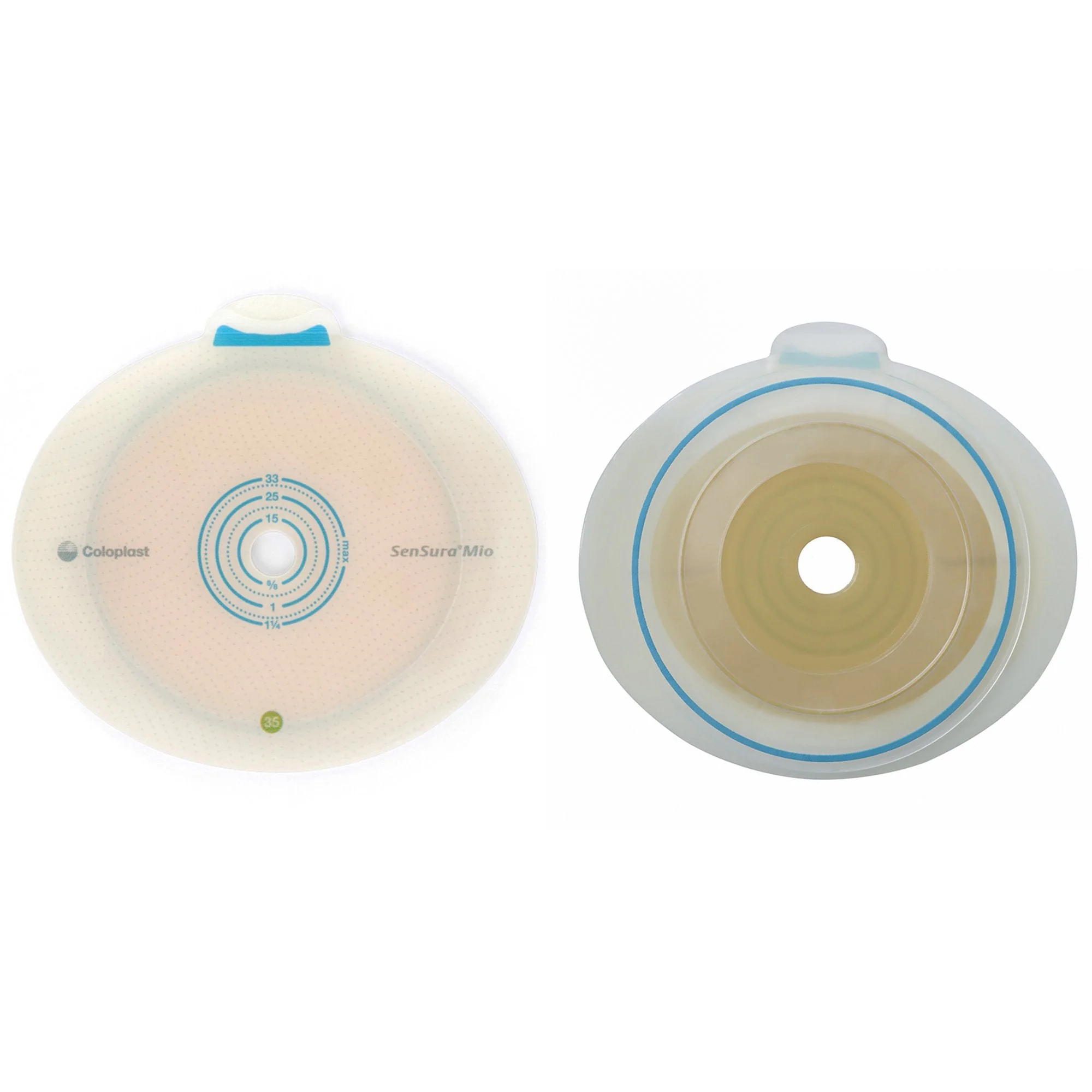 Coloplast SenSura Mio Flex Flat Ostomy Barrier, Trim to Fit 10 – 48 mm, Red Match (5/BX)