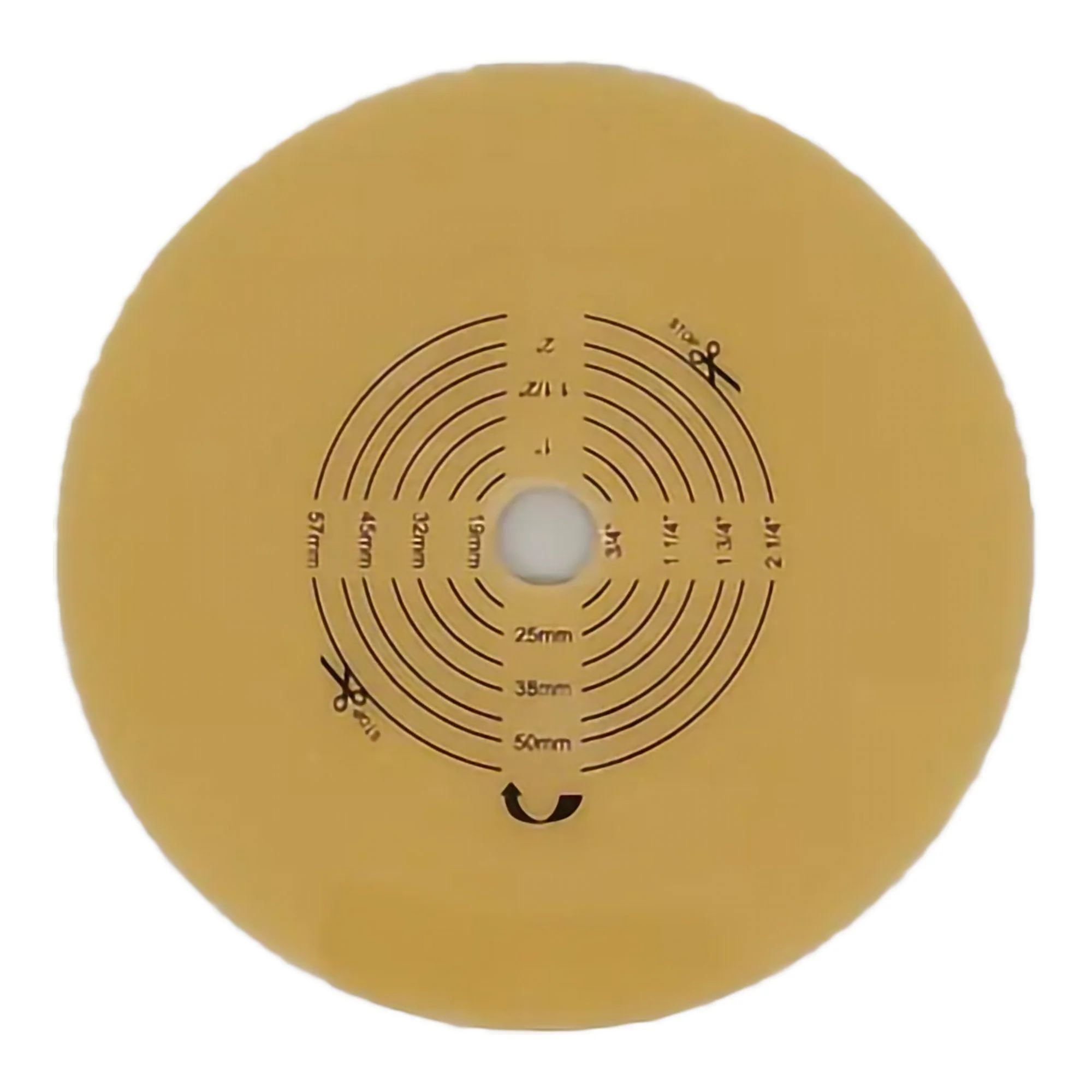 Safe N Simple Ostomy Barrier Trim to Fit, Extended Wear Without Tape 70 mm Flange 2 Piece System Hydrocolloid Up to 2-3/4 Inch Opening 5 X 5 Inch (40/CS) - Image 2