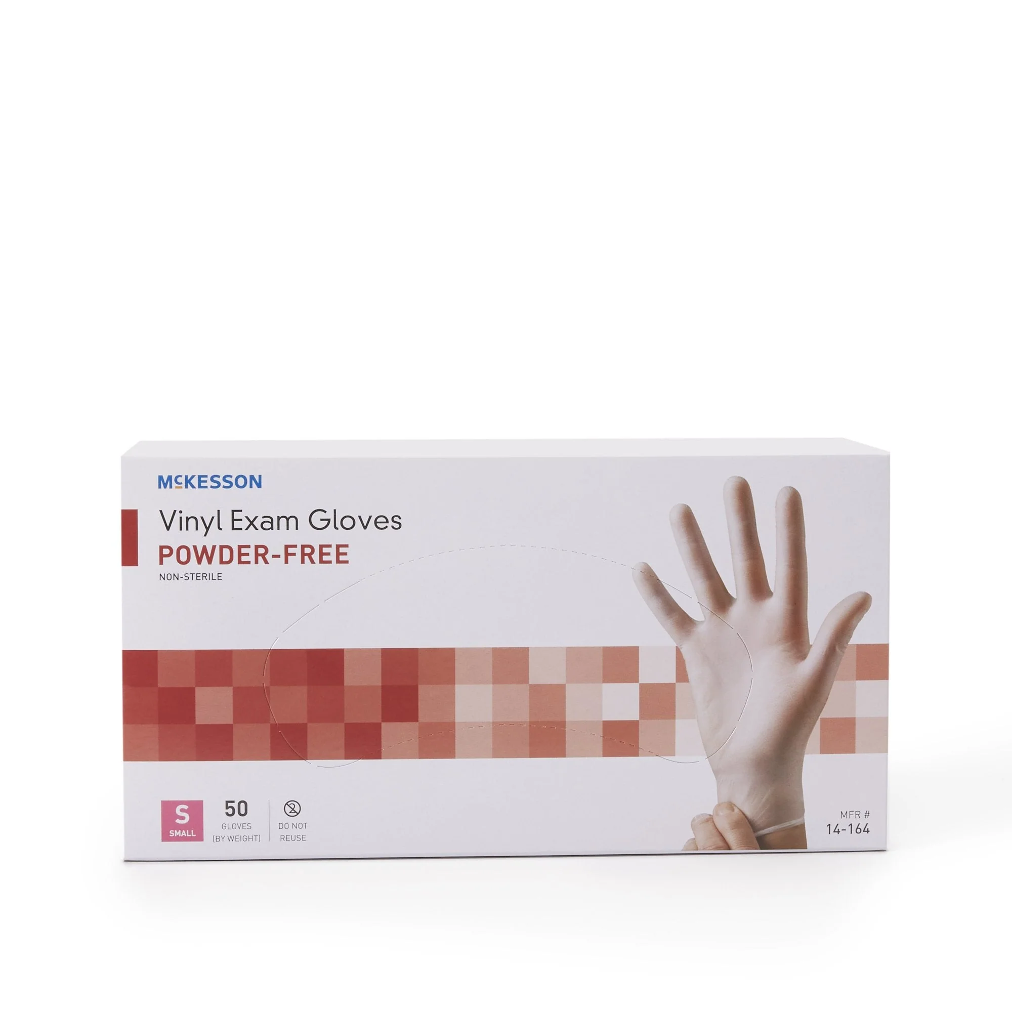 McKesson Brand McKesson Confiderm Vinyl Exam Glove, Small, Clear (1000/CS) - Image 4