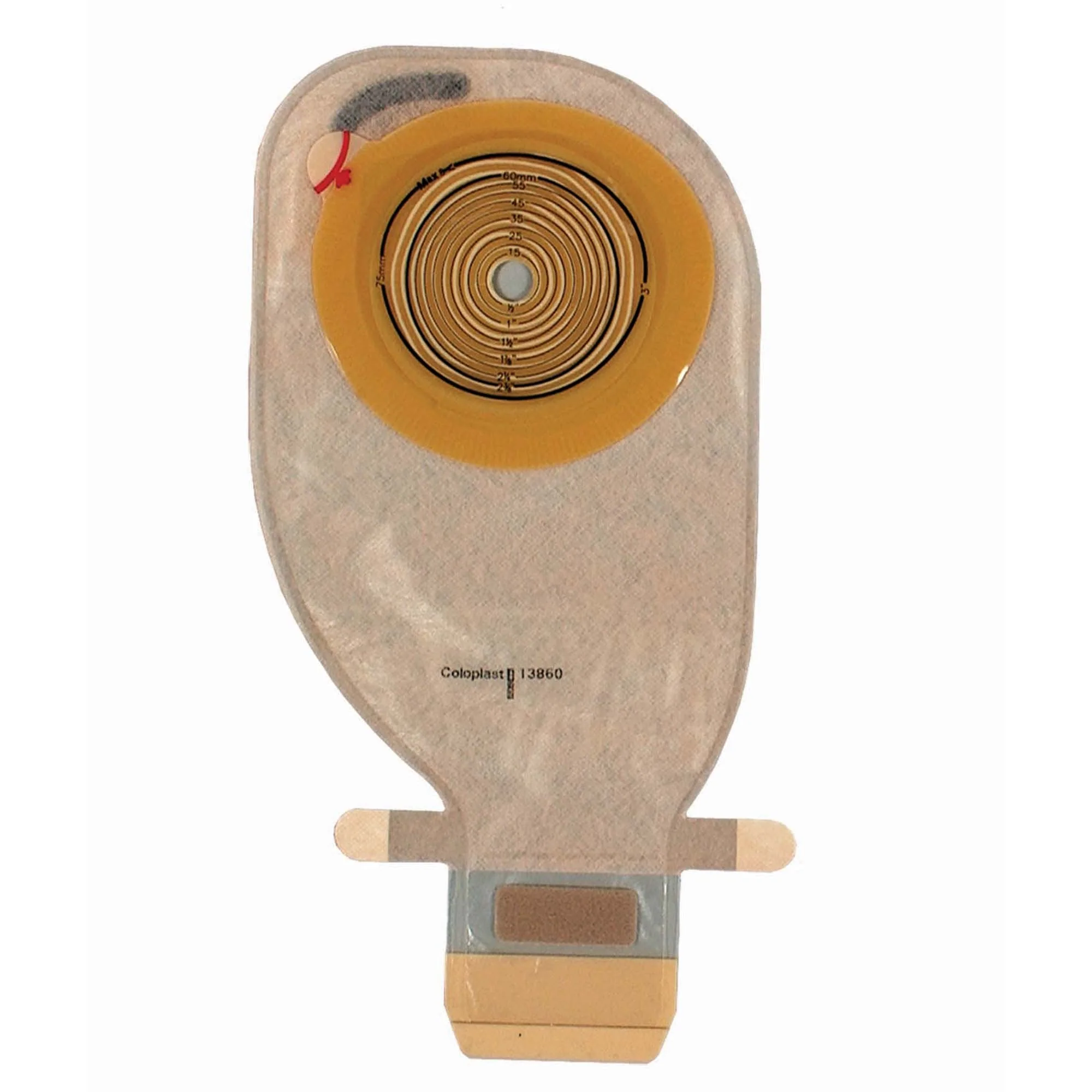 Coloplast Assura Flat One-Piece Transparent Ostomy Pouch, Cut to Fit Stomas 10 – 75 mm (10/BX)