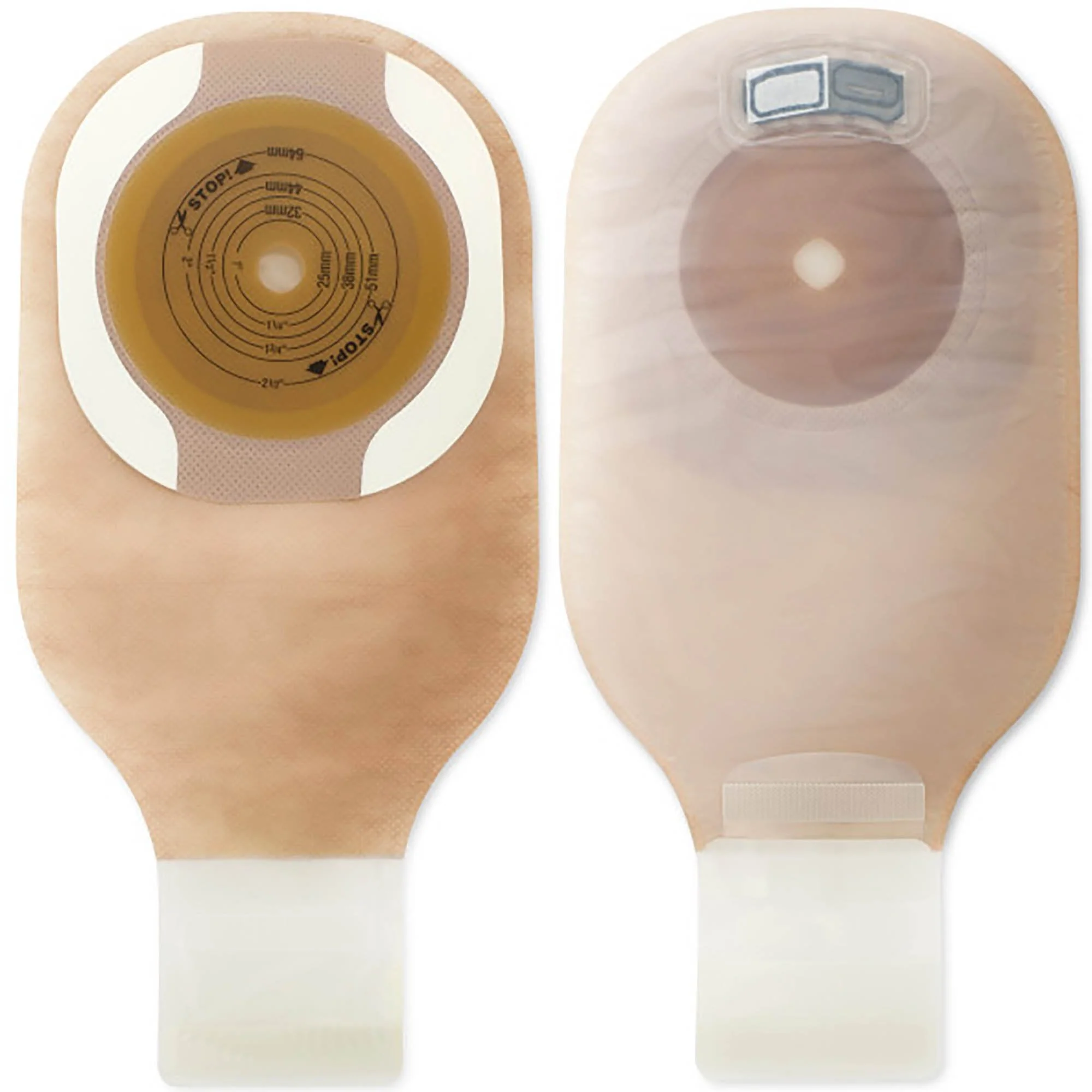 Hollister Premier One-Piece Ultra-Clear Ostomy Pouch, Cut to Fit Stomas up to 55 mm (5/BX)