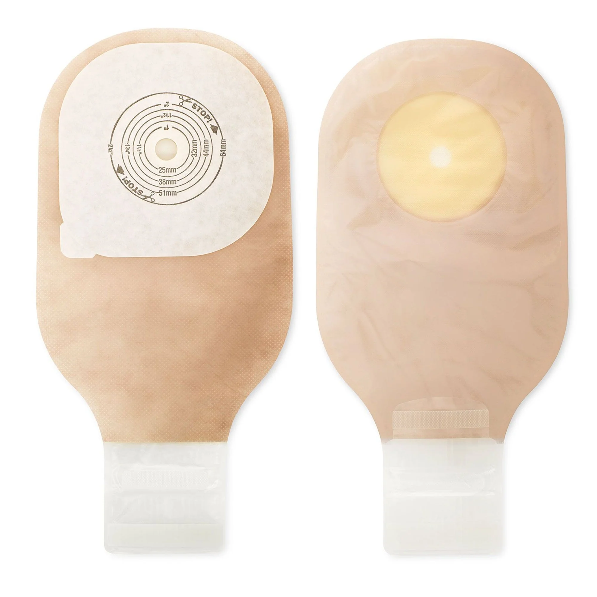 Hollister Premier One-Piece Transparent Filtered Ostomy Pouch, Cut to fit 75 x 65 mm (10/BX)