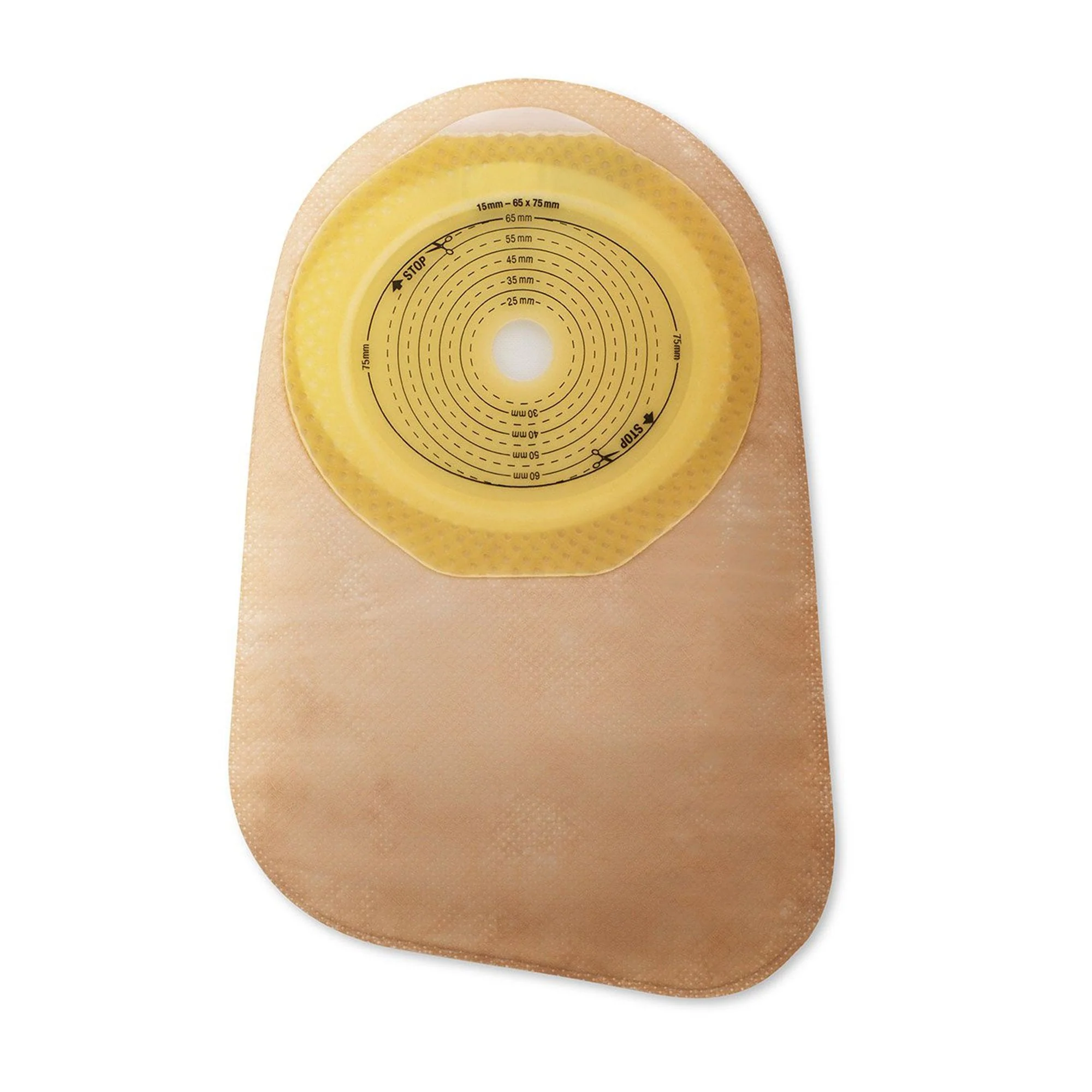 Hollister Premier One-Piece Closed End Beige Colostomy Pouch, Pre-cut to Fit 30 mm Stoma (30/BX) - Image 2
