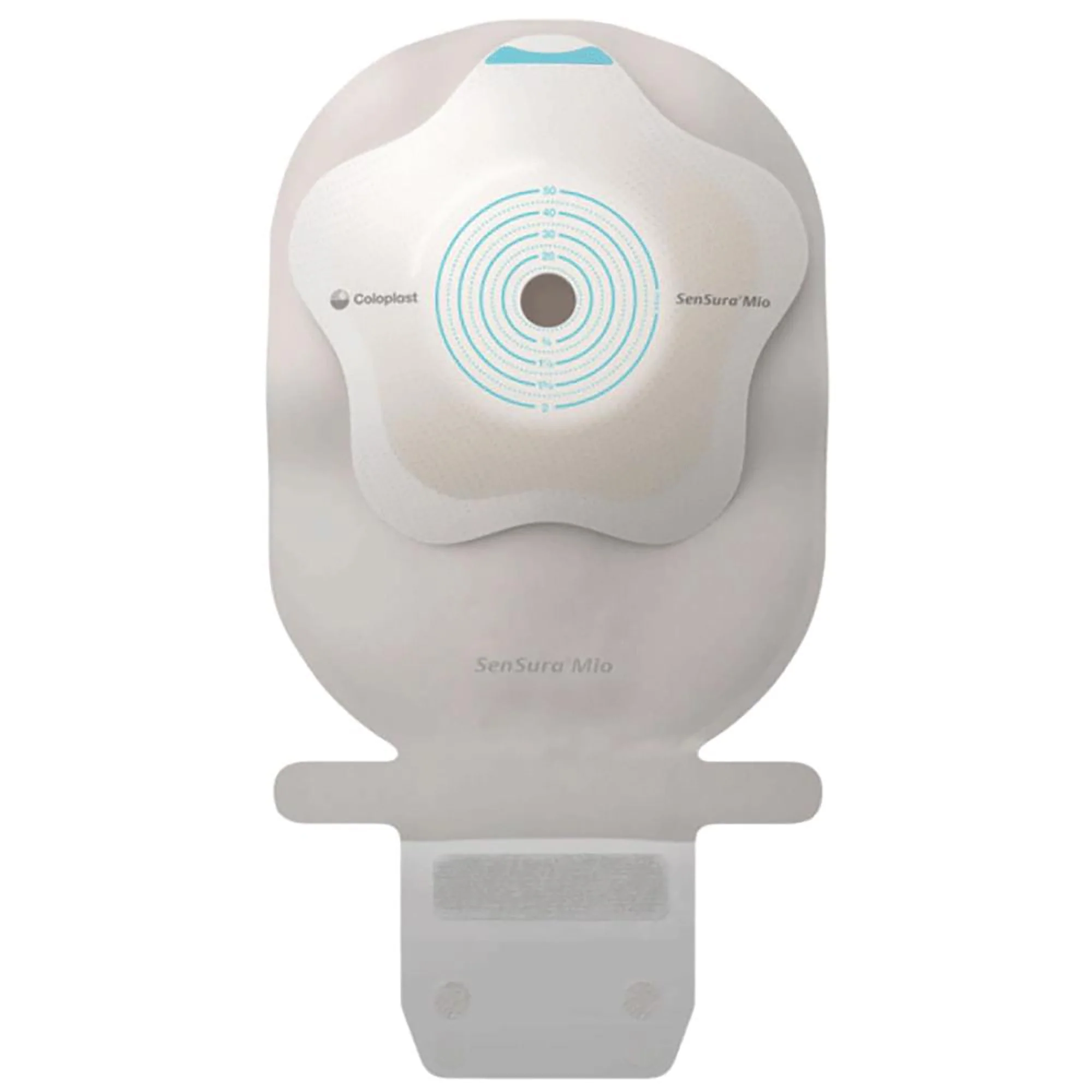 Ostomy Pouch SenSura Mio Concave One-Piece System 11 Inch Length, Maxi Convex, Pre-Cut 1-3/4 Inch Stoma Drainable