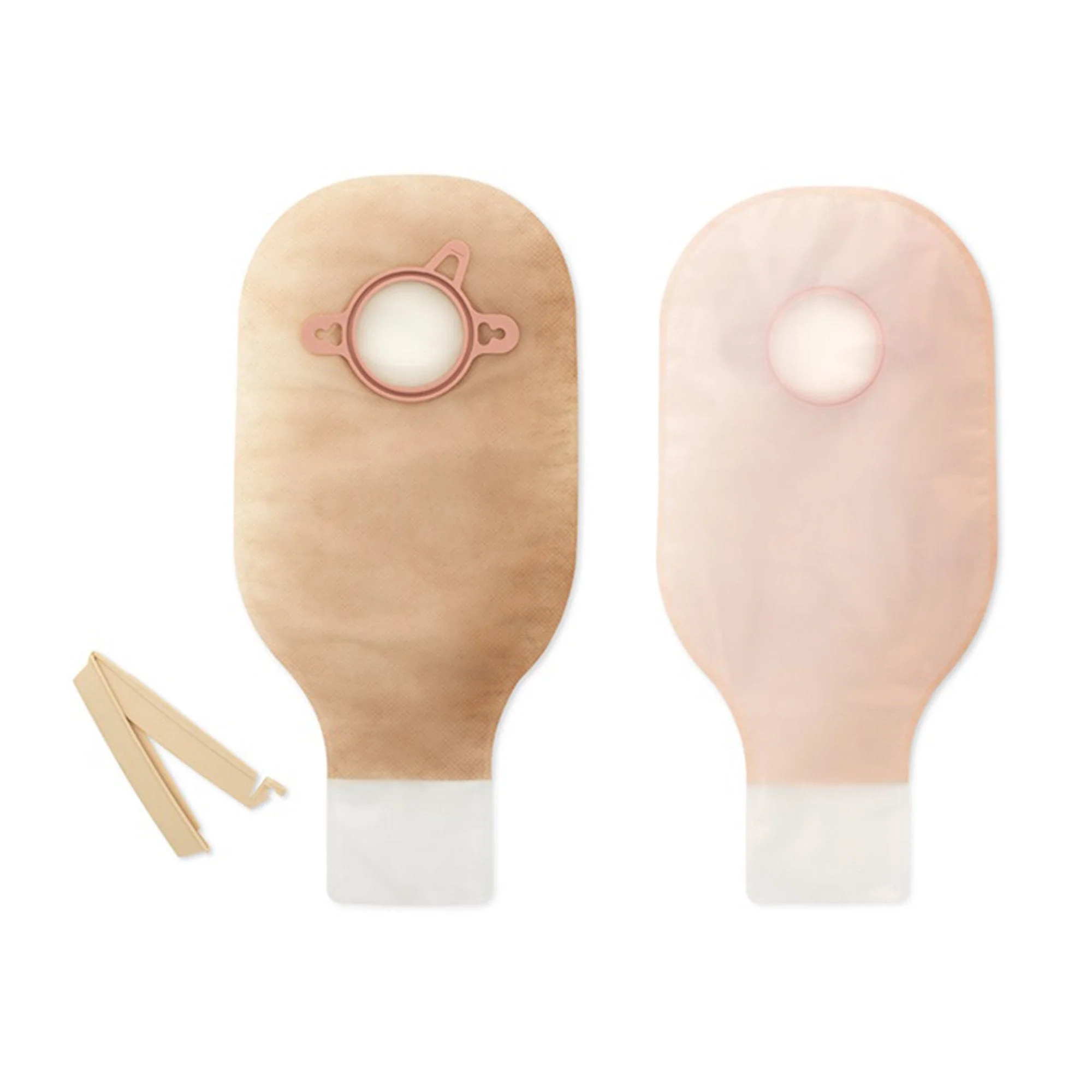 Hollister New Image 2-Piece Ultra-Clear Ostomy Pouch, Pre-cut to Fit 57 mm Stomas, Red (10/BX)