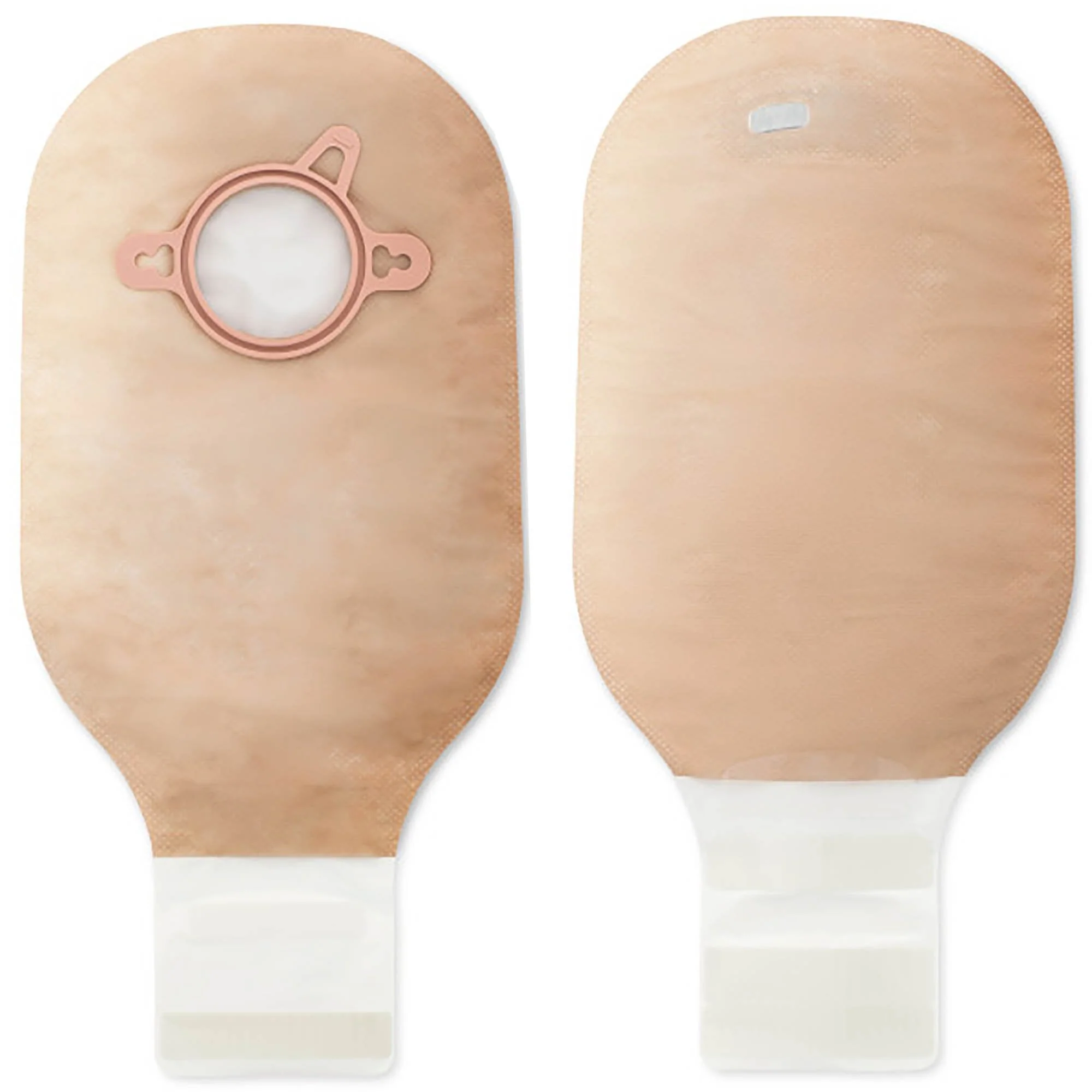 Hollister New Image 2-Piece Beige Colostomy Pouch, Pre-cut to Fit 44 mm, Green Match (10/BX)