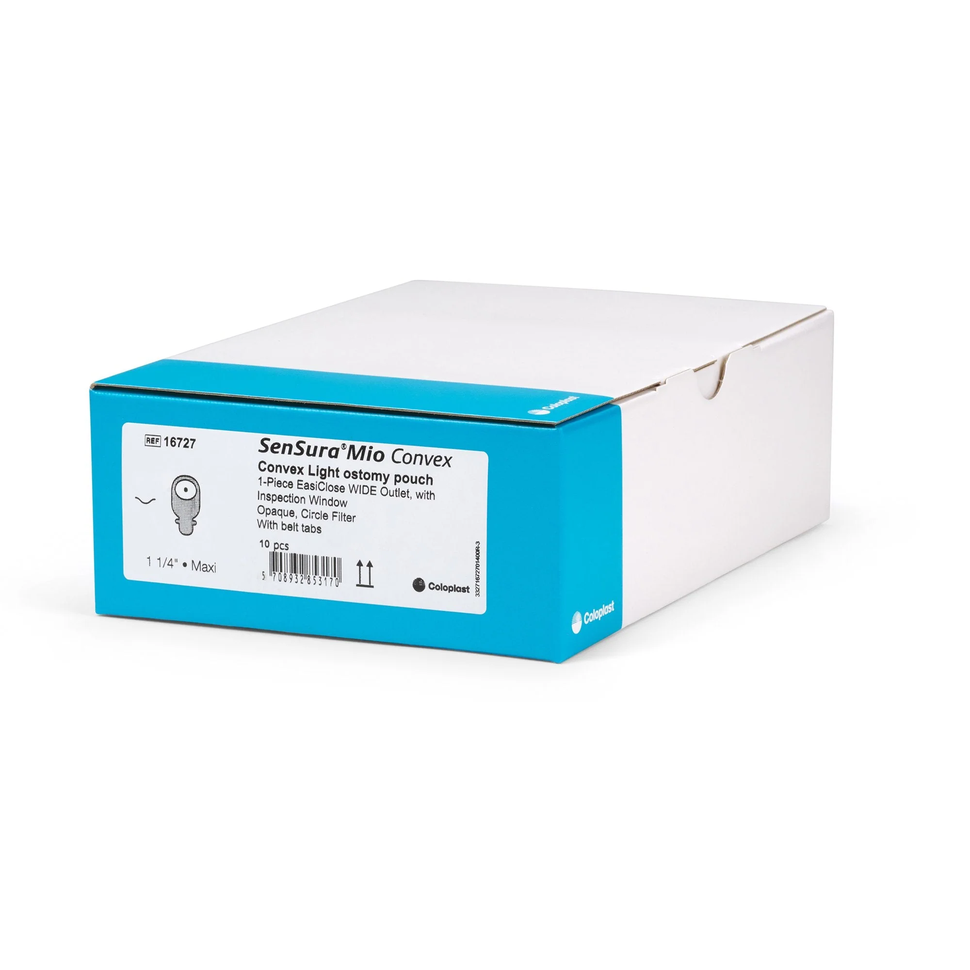 Coloplast SenSura Mio Convex Light 1-Piece Opaque Ostomy Pouch System, 31 mm Stoma (10/BX) - Image 4