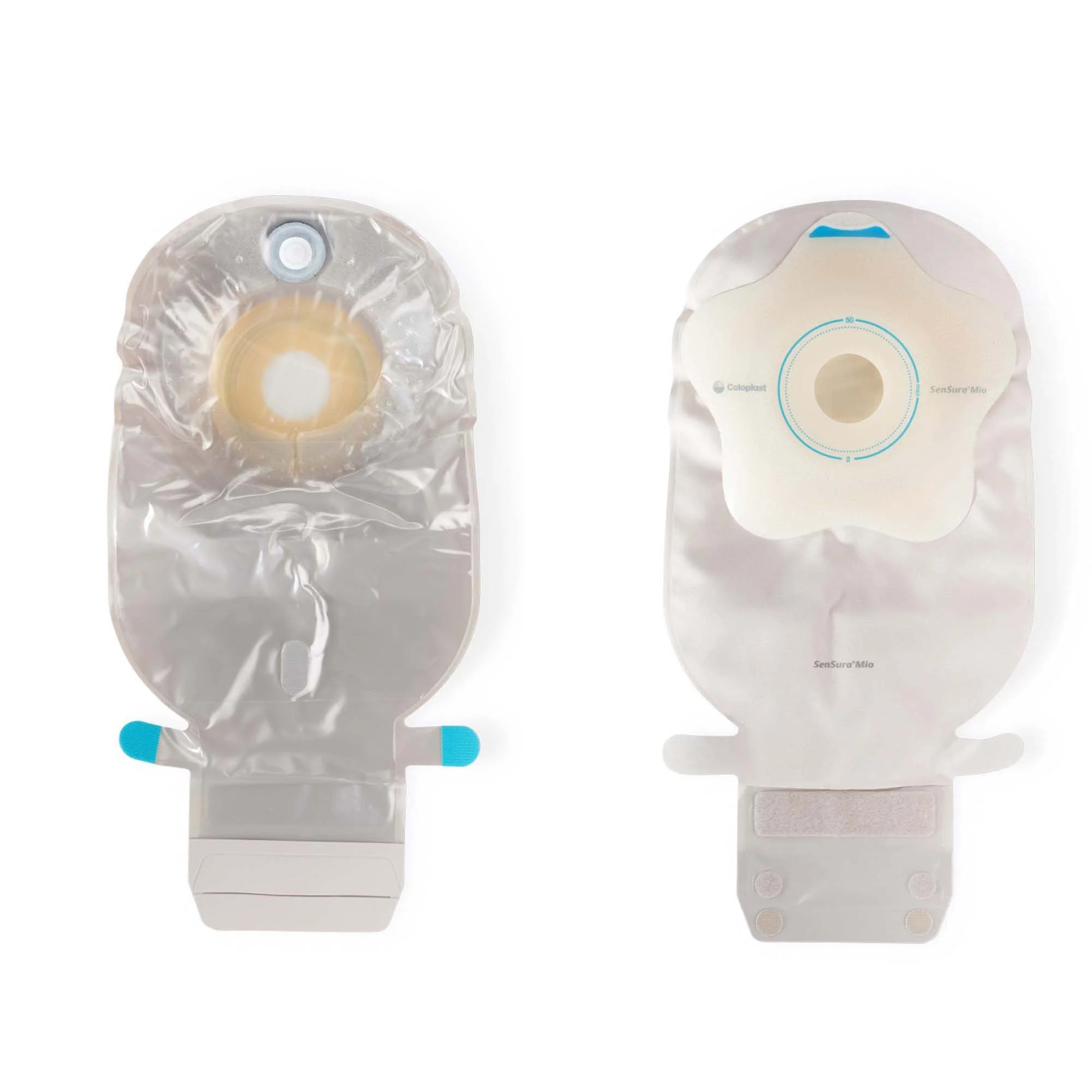 Ostomy Pouch SenSura Mio Convex One-Piece System 11 Inch Length, Maxi Convex, Pre-Cut 1-3/16 Inch Stoma Drainable