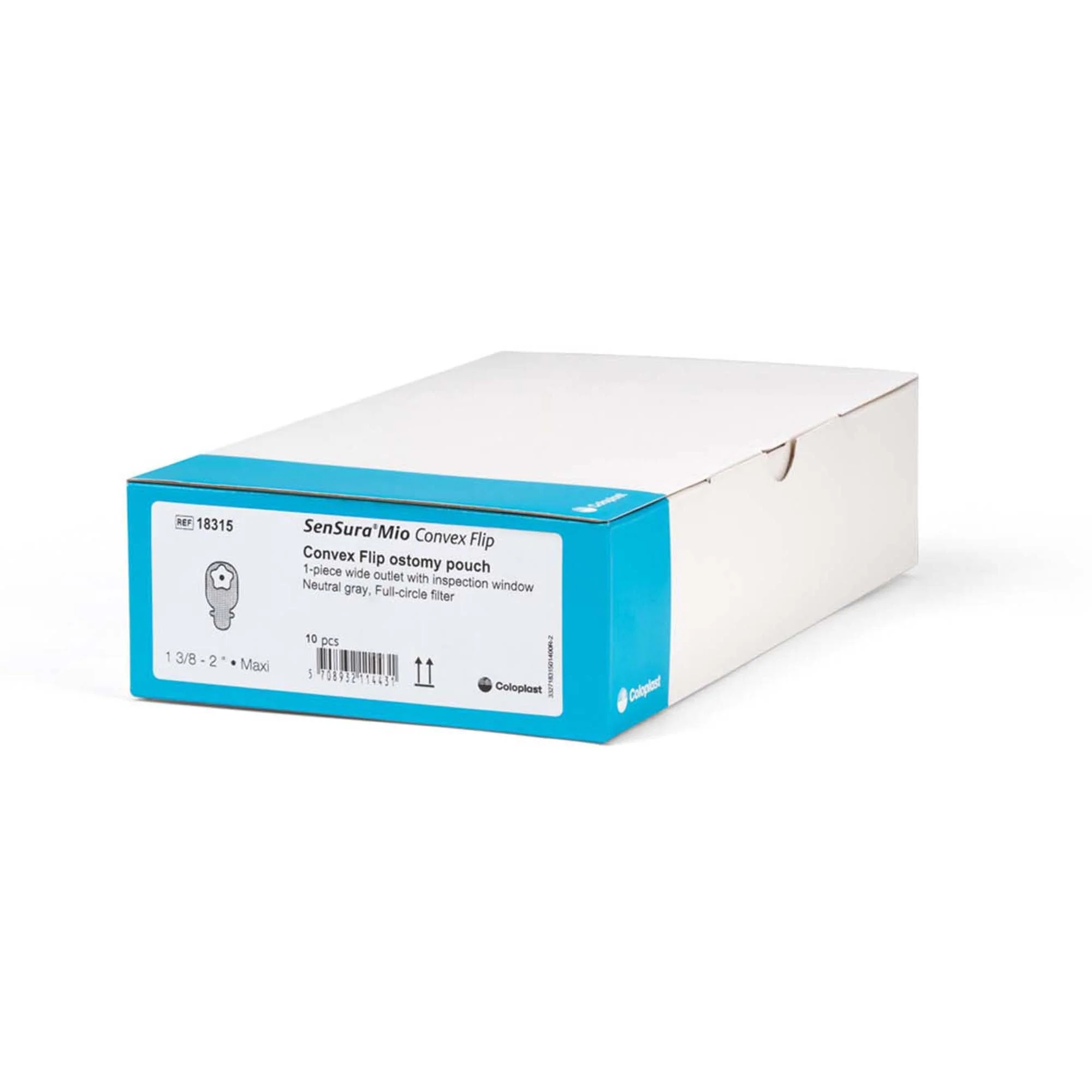 Coloplast SenSura Mio Convex Flip 1-Piece Ostomy Pouch, 35mm Stoma (10/BX) - Image 4