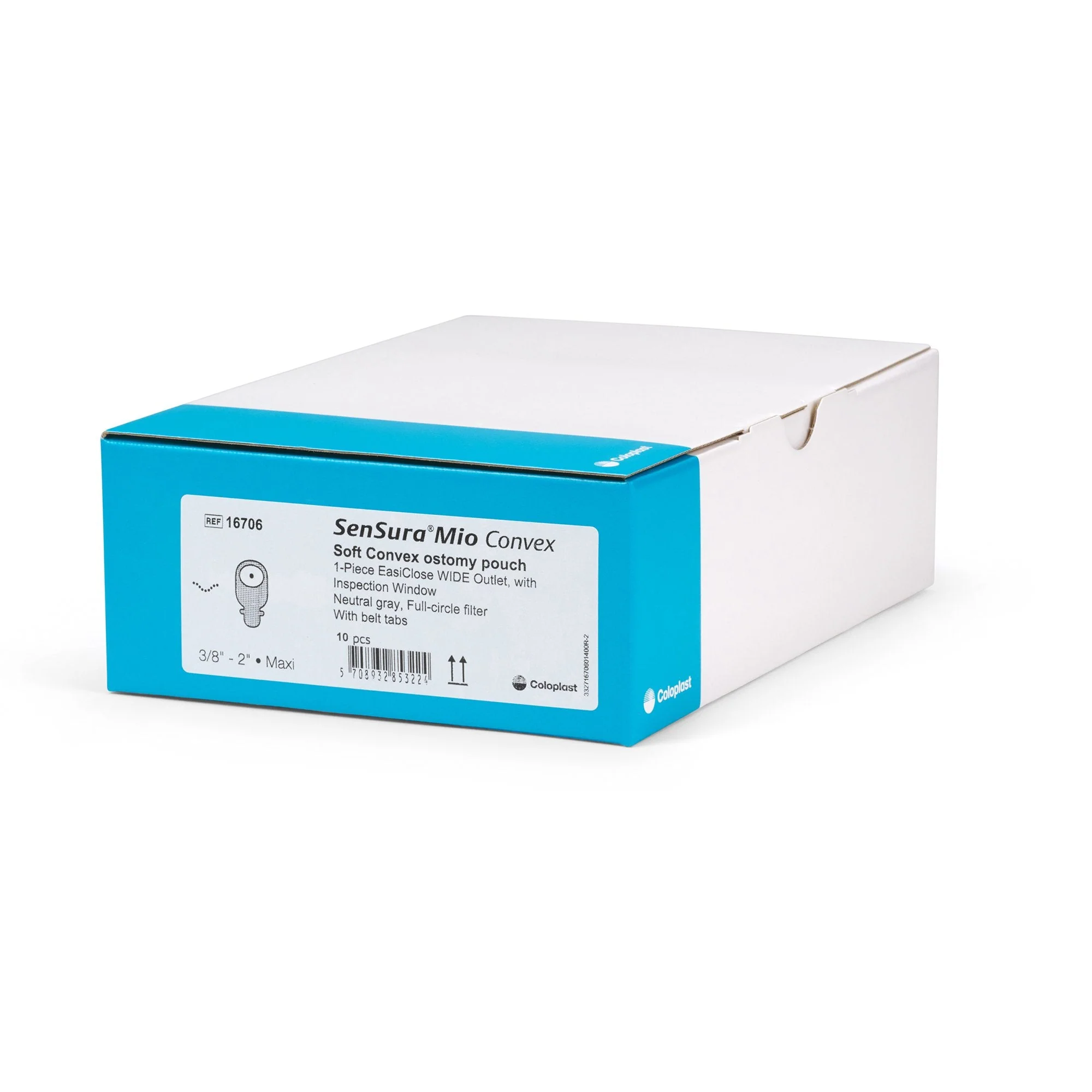 Coloplast SenSura Mio Convex 1-Piece Opaque Ostomy Pouch, 10 – 50mm Stomas (10/BX) - Image 4