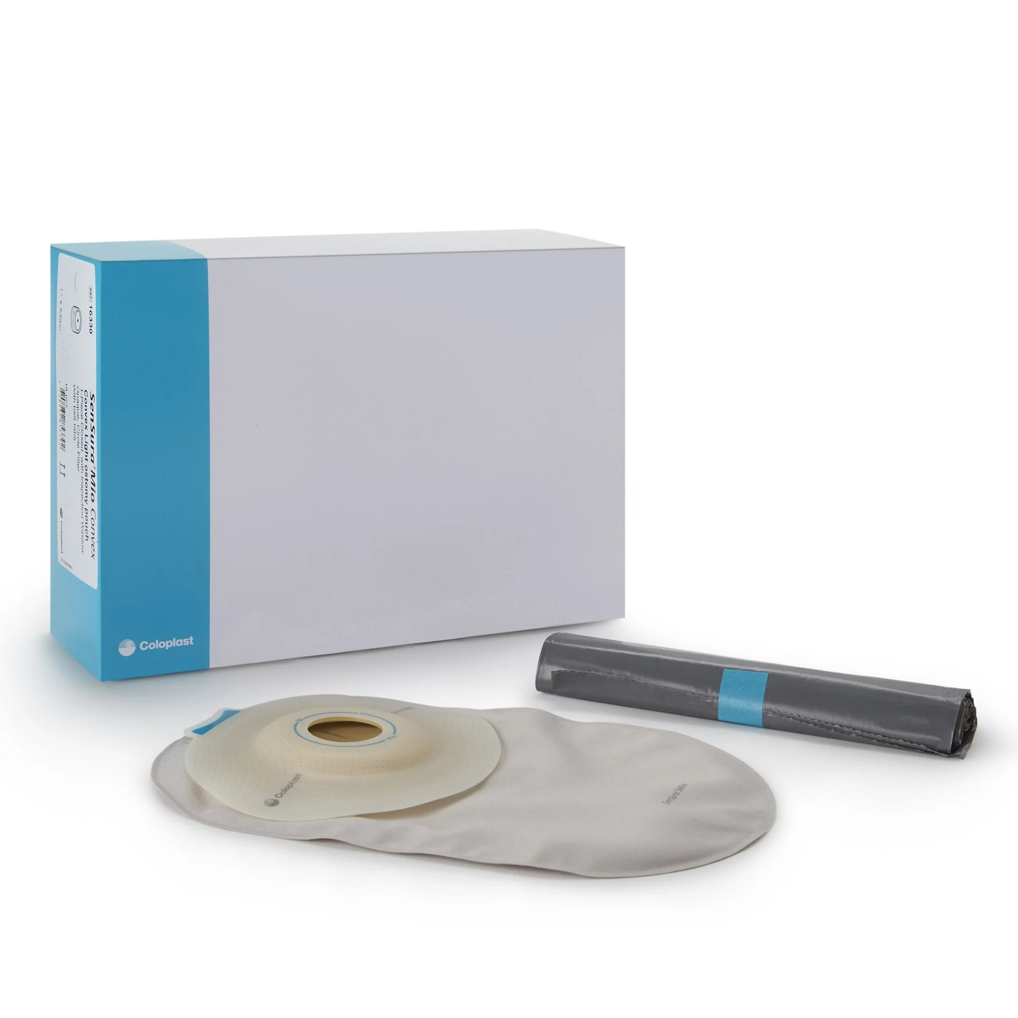 Coloplast SenSura Mio Convex Light 1-Piece Closed End Opaque Ostomy Pouch, 25mm Stoma (10/BX)