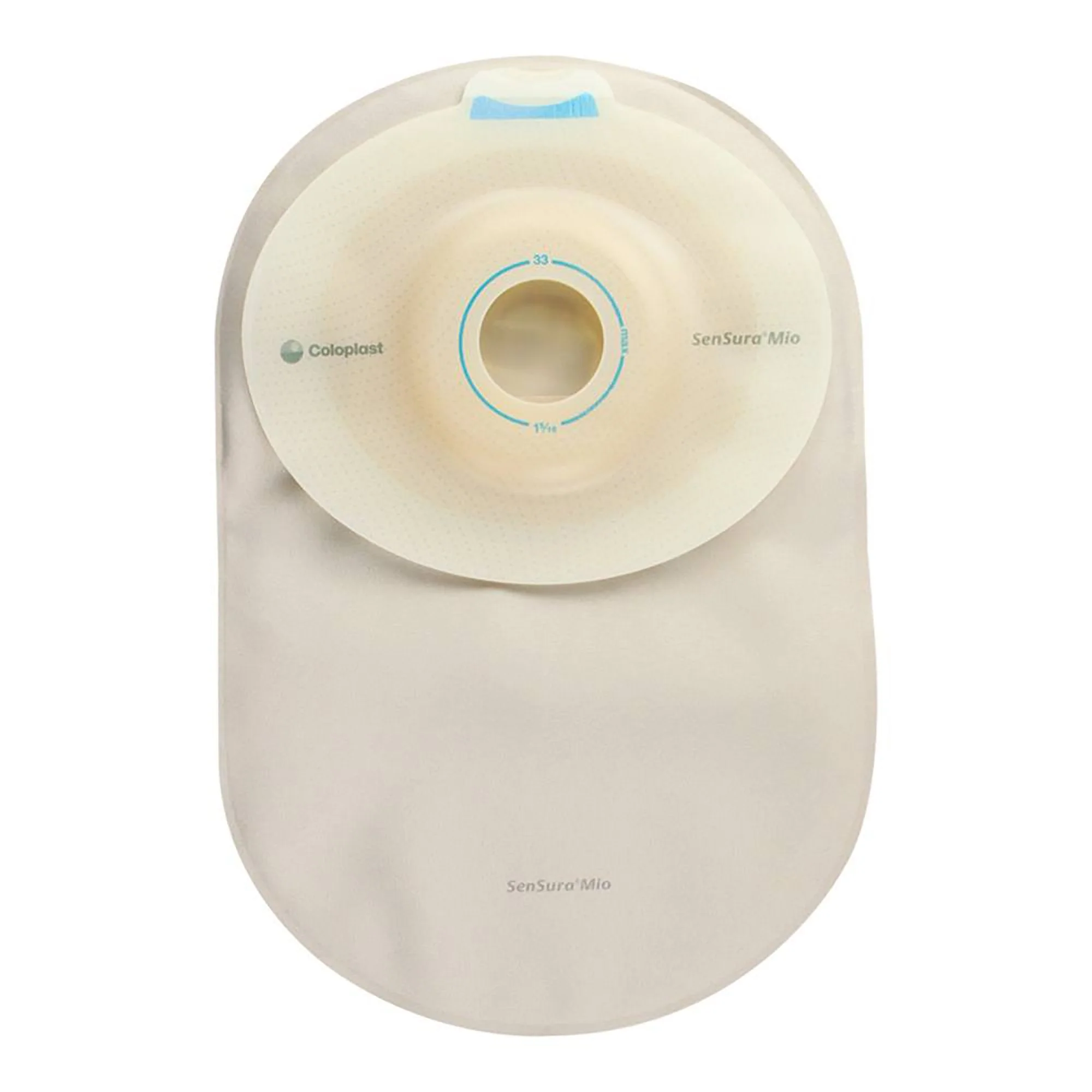 Coloplast SenSura Mio Convex 1-Piece Closed End Opaque Ostomy Pouch, 28mm Stoma (10/BX)