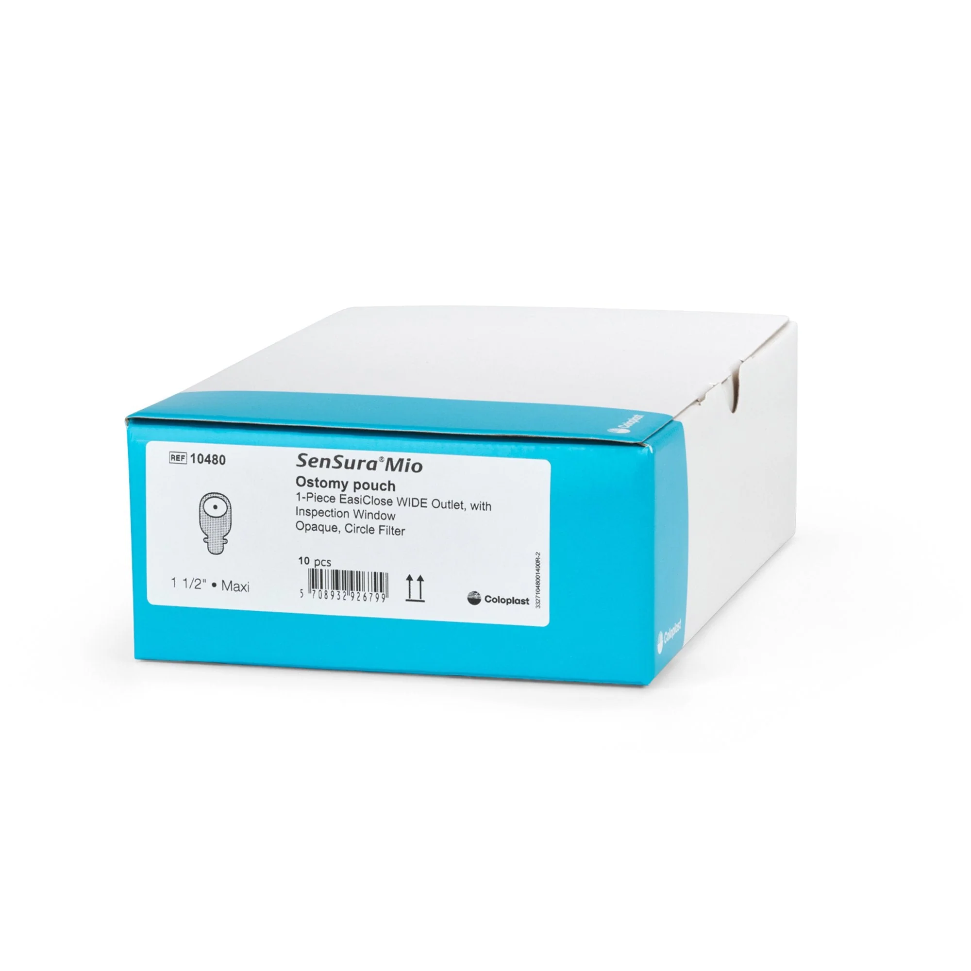 Coloplast SenSura Mio 1-Piece Opaque Ostomy Pouch, 38mm Stoma (10/BX)