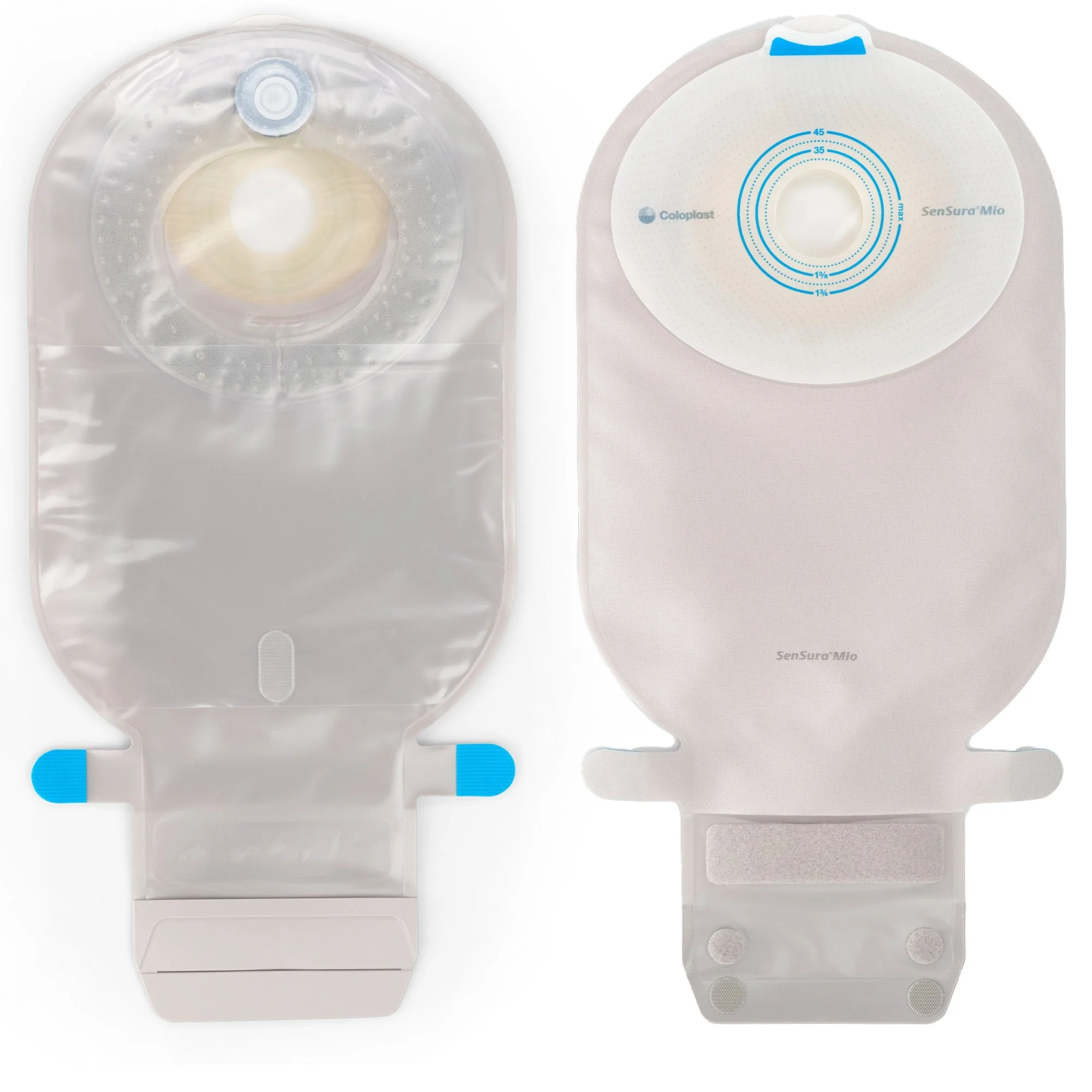 Coloplast SenSura Mio Flat 1-Piece Transparent Ostomy Pouch, 38mm Stoma (10/BX)