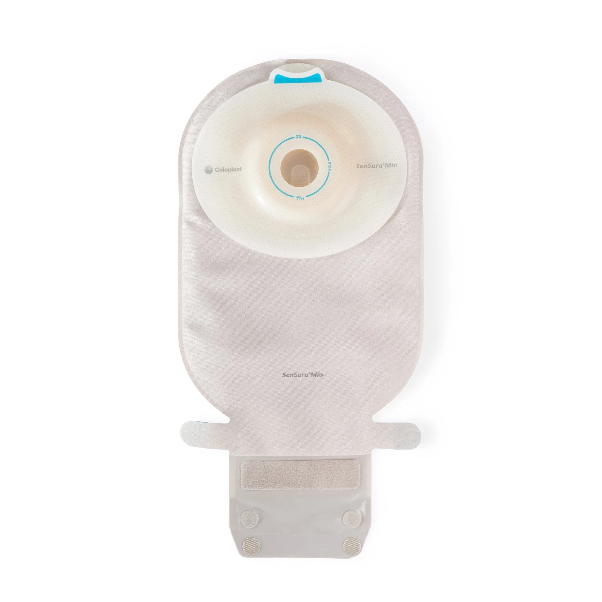 Coloplast Ostomy Pouch SenSura Mio One-Piece System Convex, Pre-Cut 1 Inch Stoma Drainable (10/BX) - Image 2
