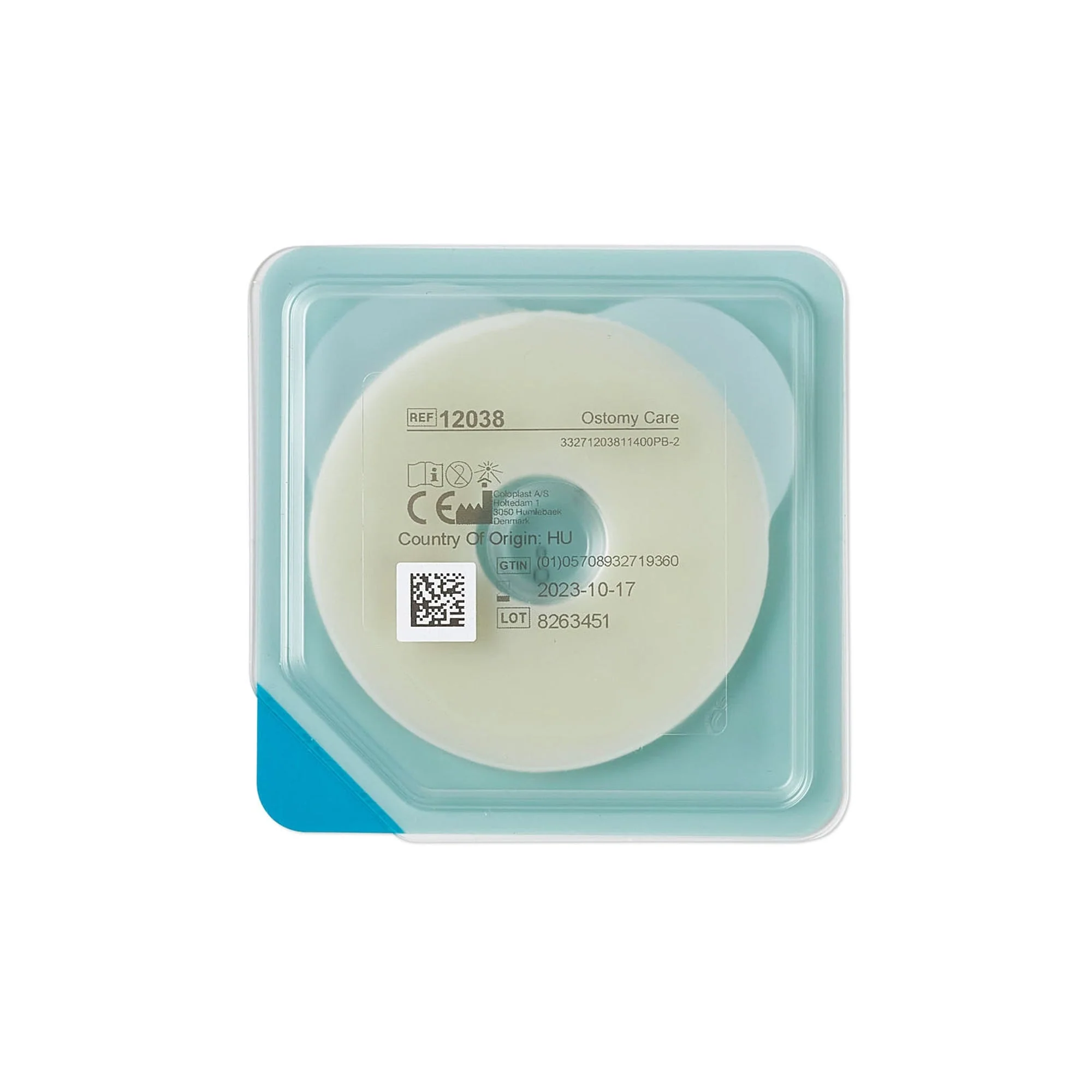 Coloplast Ostomy Seal Brava Thin 3/4 Inch (18mm) Stoma 2-1/2 Inch (64mm) For Use with Ostomy Pouch (10/BX) - Image 2