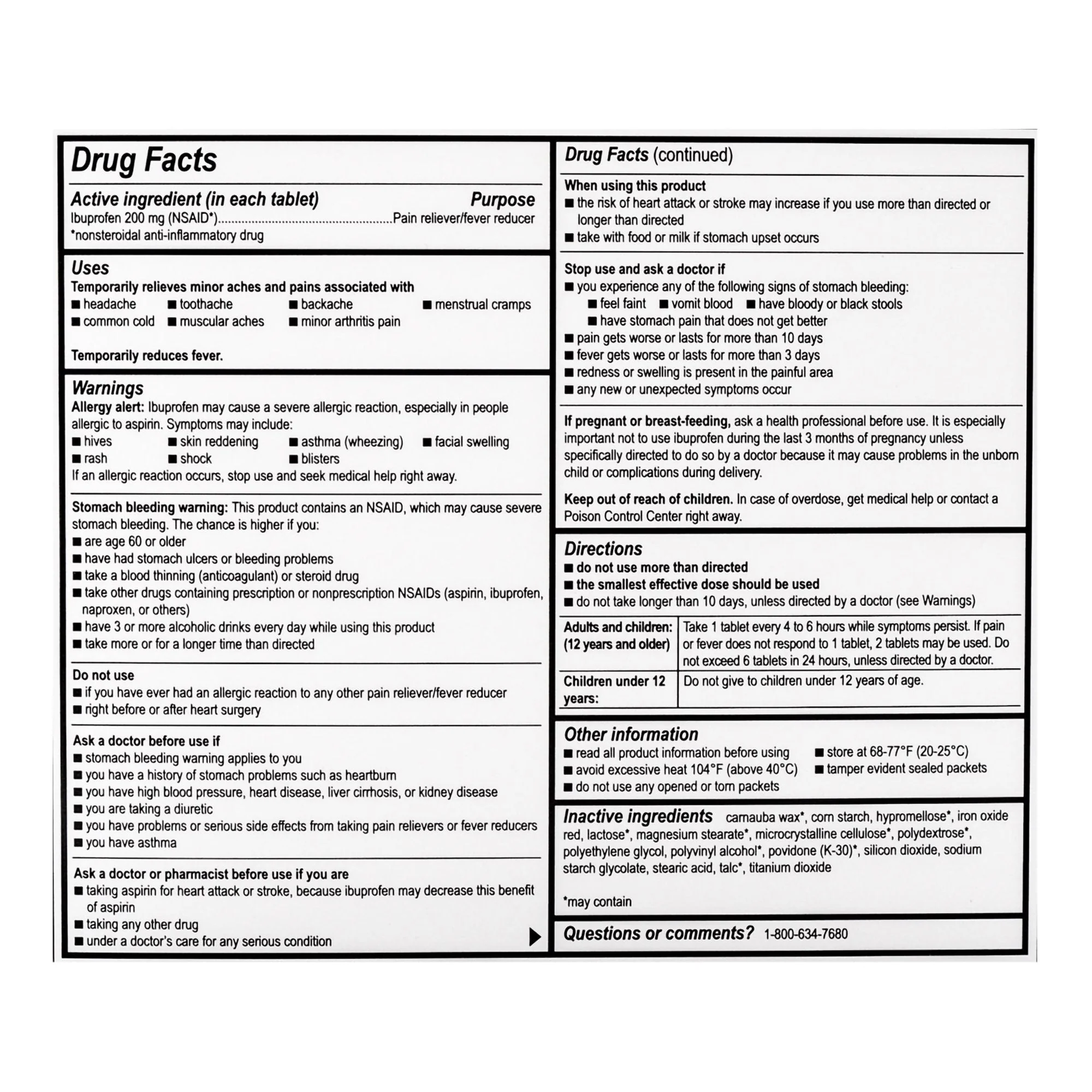 Medique Products Addaprin Ibuprofen Pain Relief (250/BX) - Image 3