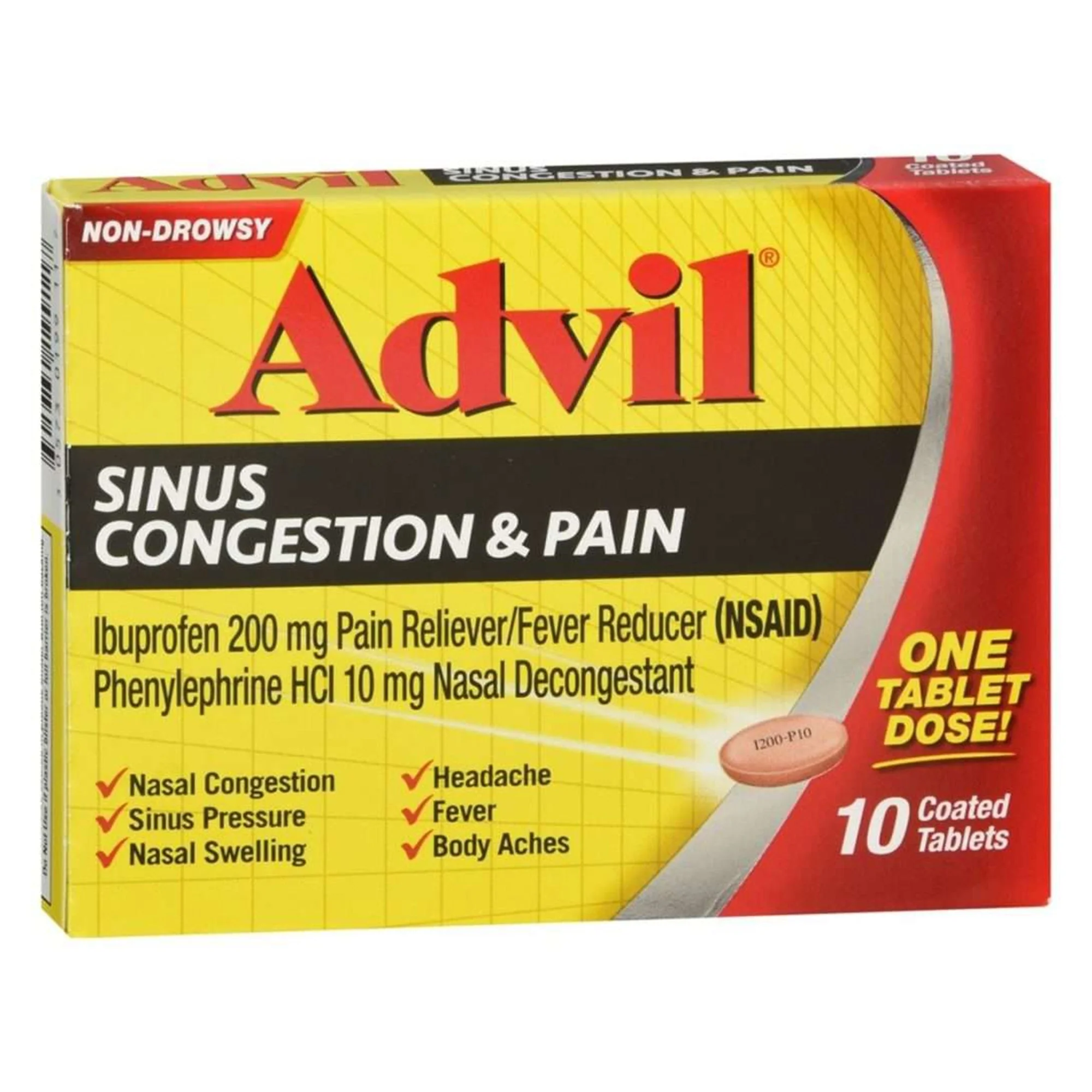 Glaxo Consumer Products Advil Sinus Congestion & Pain Tablets