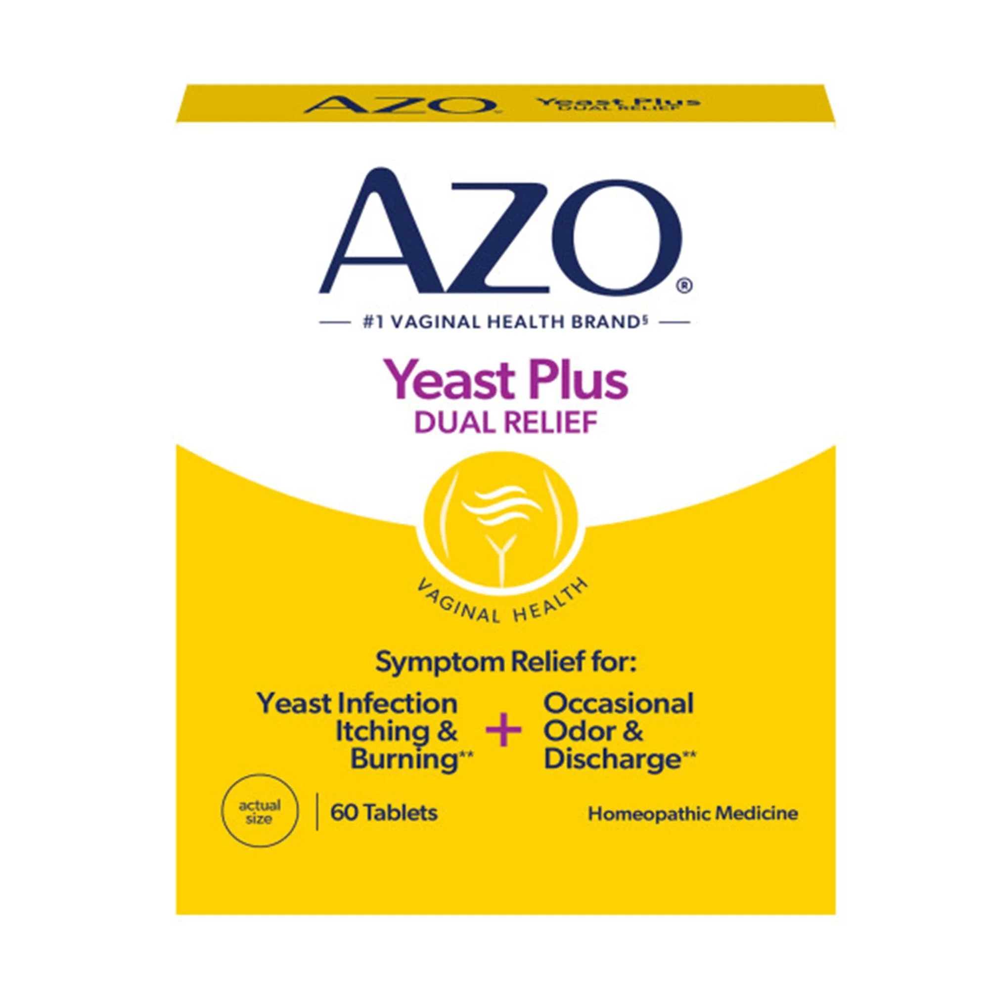i-Health Inc AZO Yeast Plus Dual Relief for Yeast Infection Itching and Burning (24/CS)