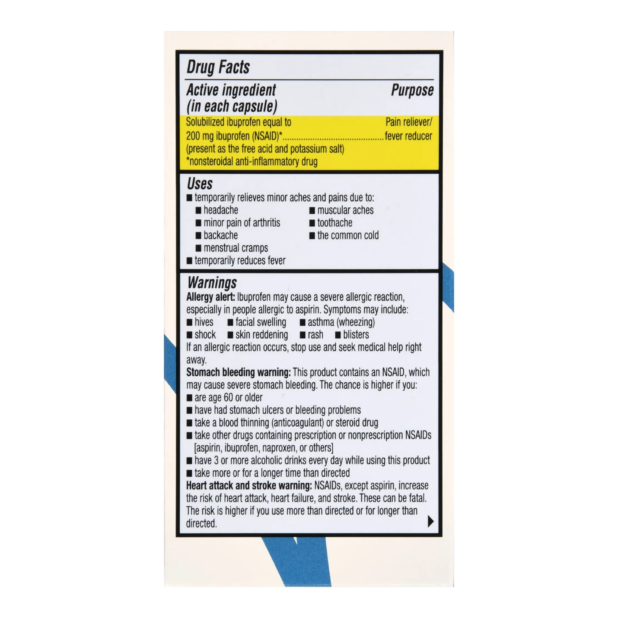 McKesson Brand Foster & Thrive Ibuprofen 200 mg Softgels - Image 2