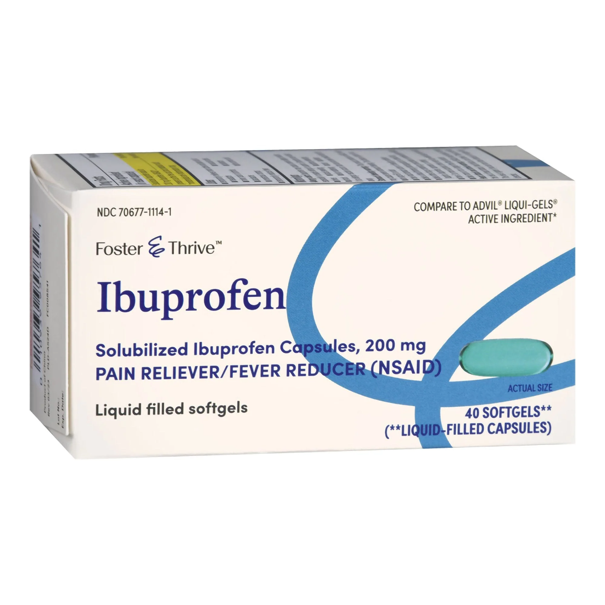 McKesson Brand Foster & Thrive Ibuprofen 200 mg Softgels - Image 5