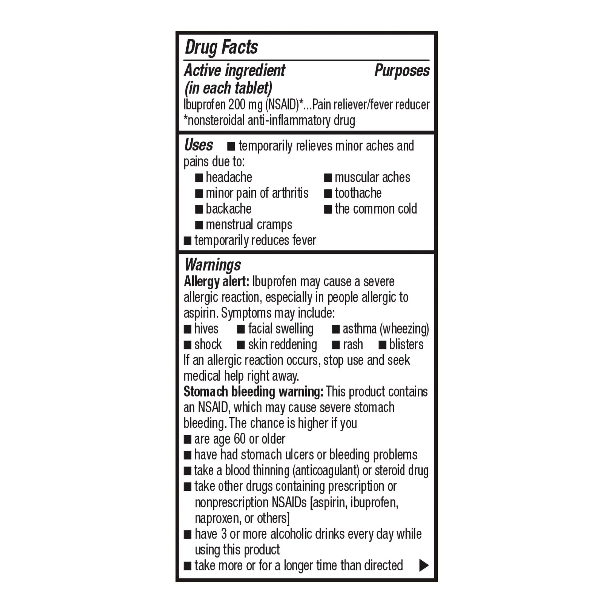 McKesson Brand Foster & Thrive Ibuprofen 200 mg Coated Tablets - Image 2