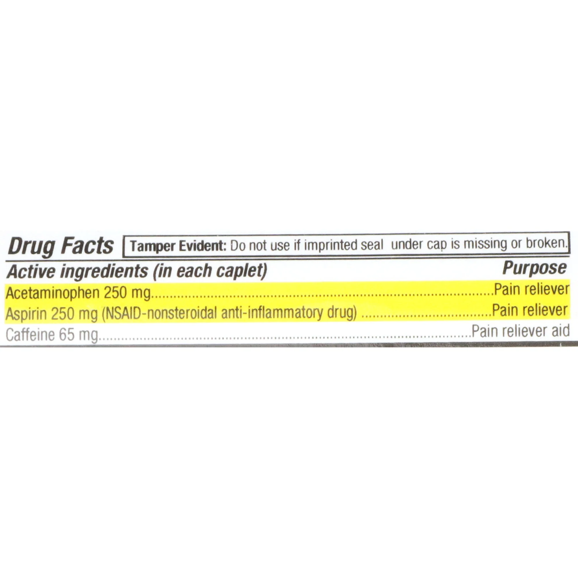 Geri-Care Geri-Care Acetaminophen / Aspirin / Caffeine Pain Relief (1200/CS) - Image 4