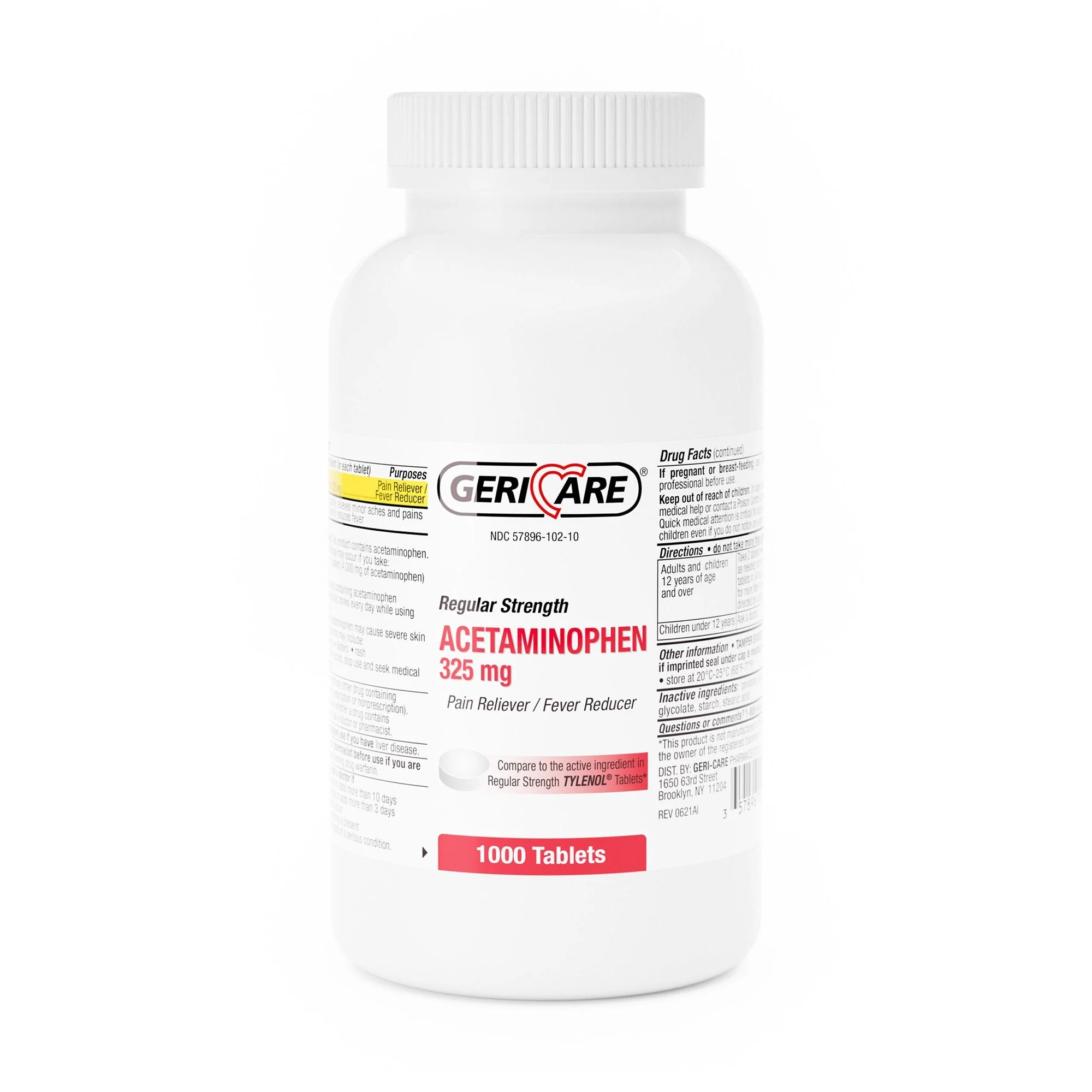 Geri-Care Geri-Care Regular Strength Acetaminophen (12/CS)