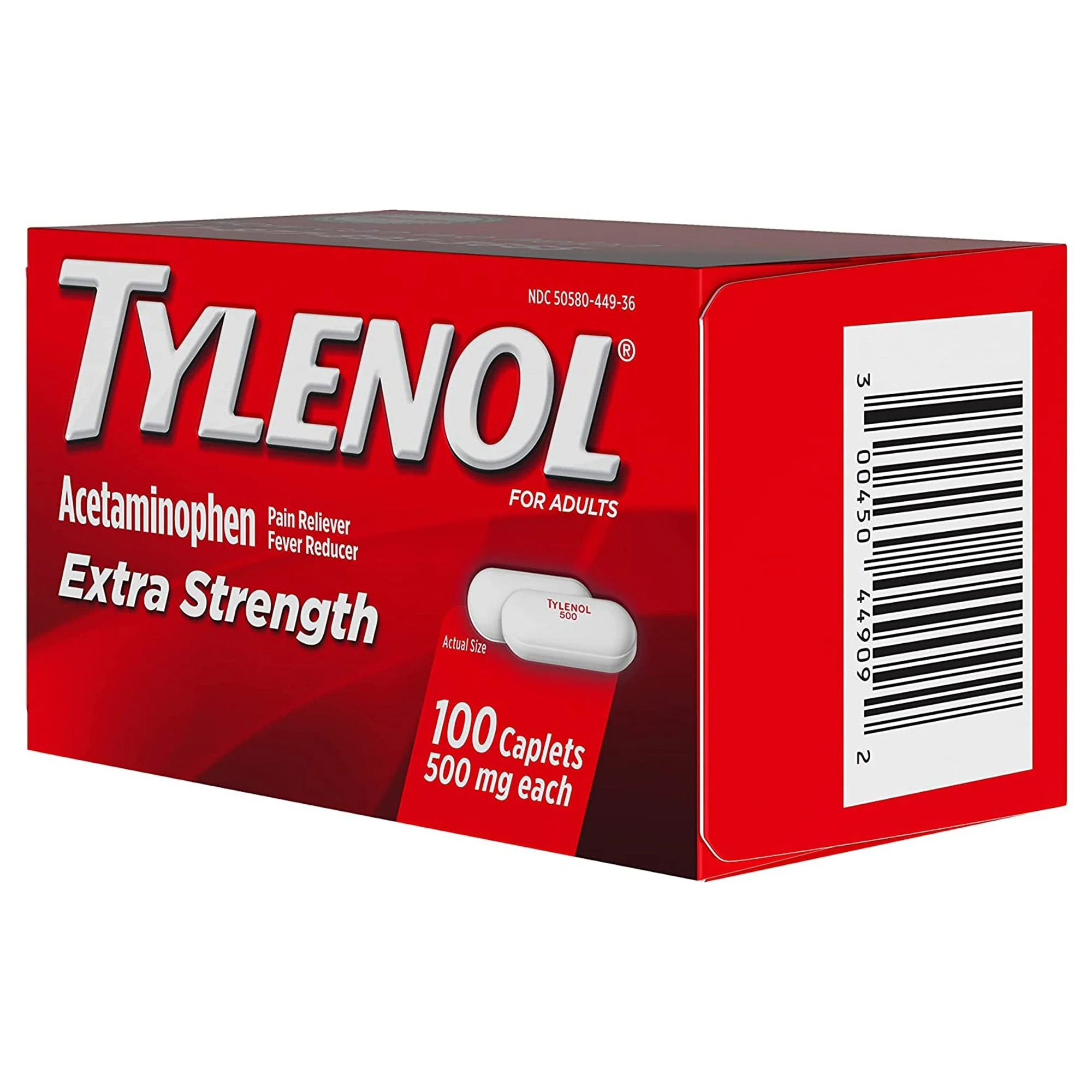 J & J Sales Tylenol Extra Strength Acetaminophen Pain Relief - Image 3