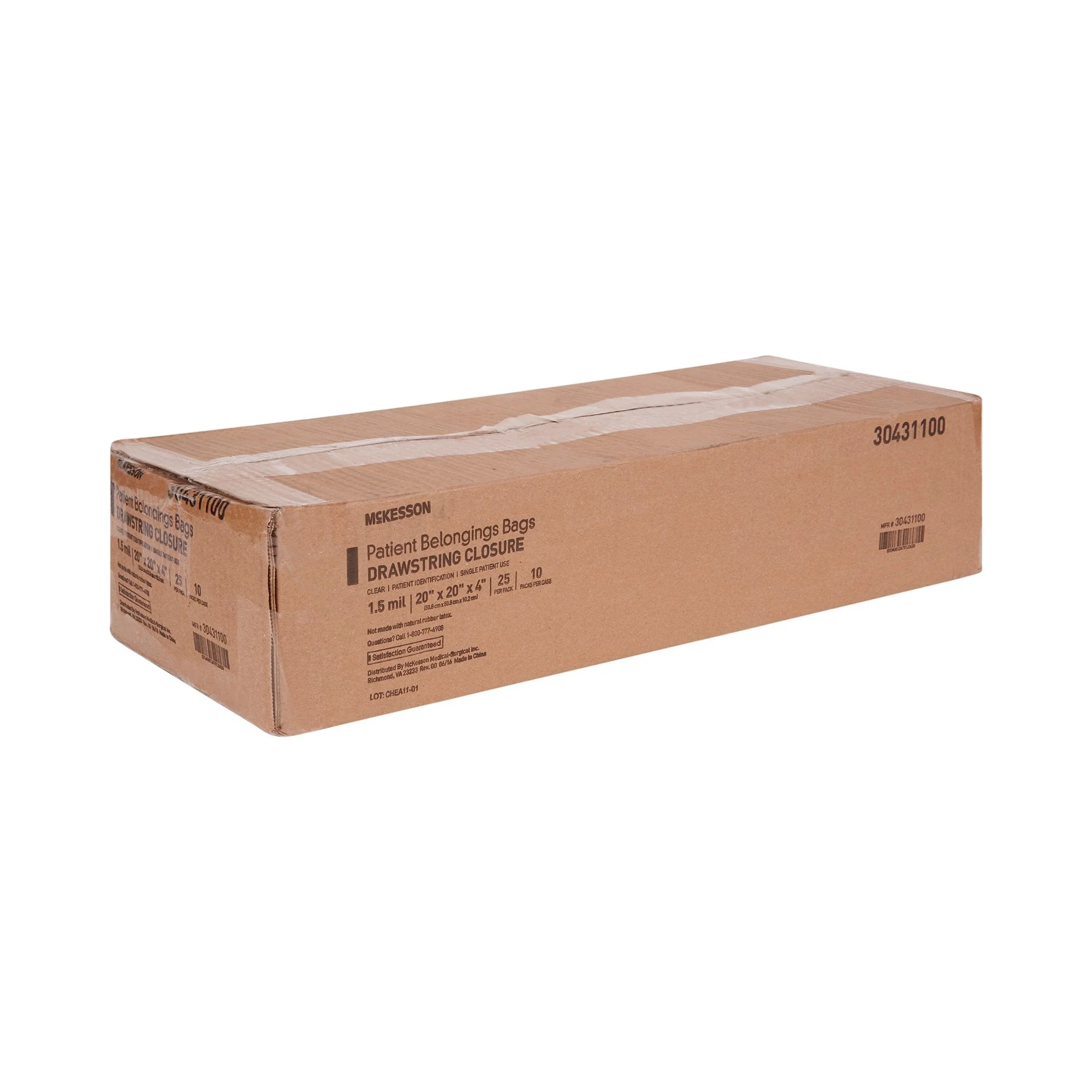 McKesson Brand McKesson Patient Belongings Bag, Clear (250/CS) - Image 3