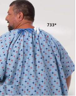 Fashion Seal Uniforms Magna Reusable Patient Gown, One Size Fits Most, Diamond Print