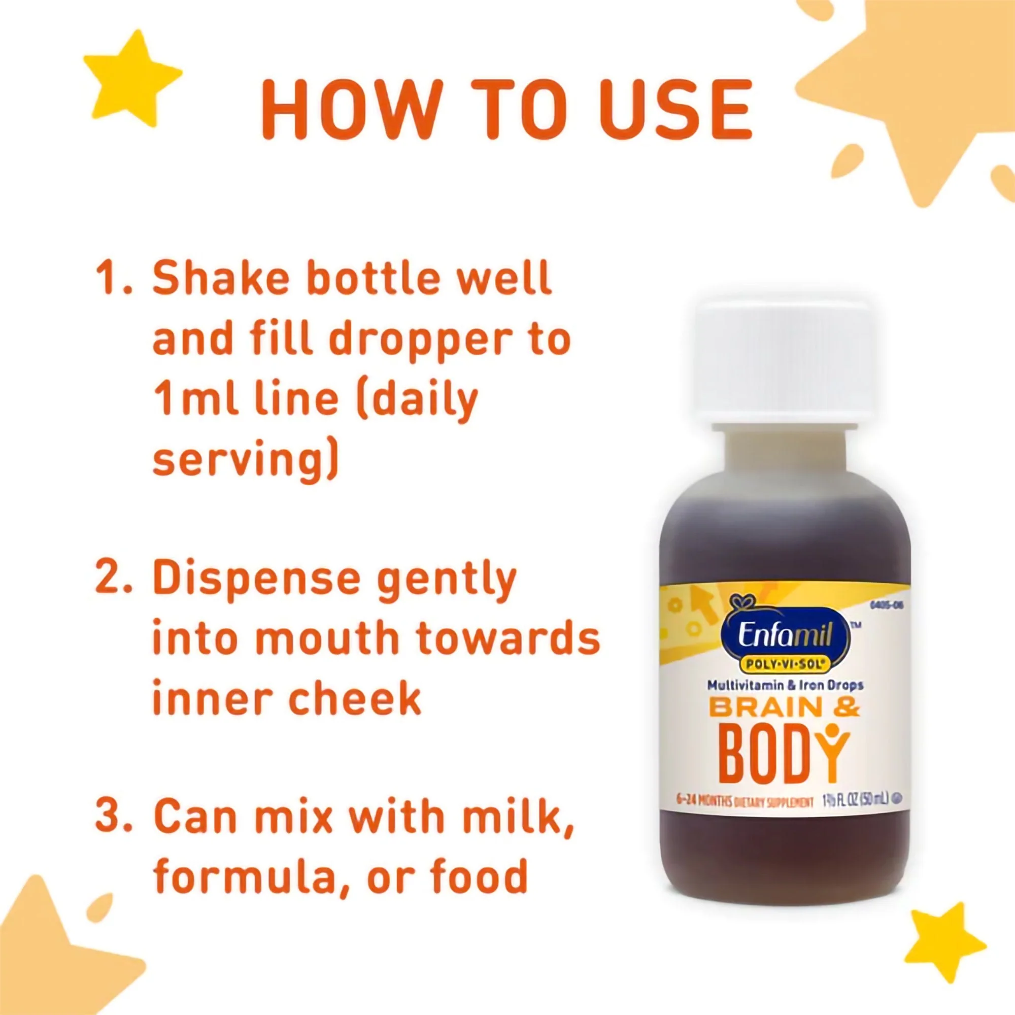 Mead Johnson Poly·Vi·Sol with Iron Pediatric Multivitamin Supplement - Image 3