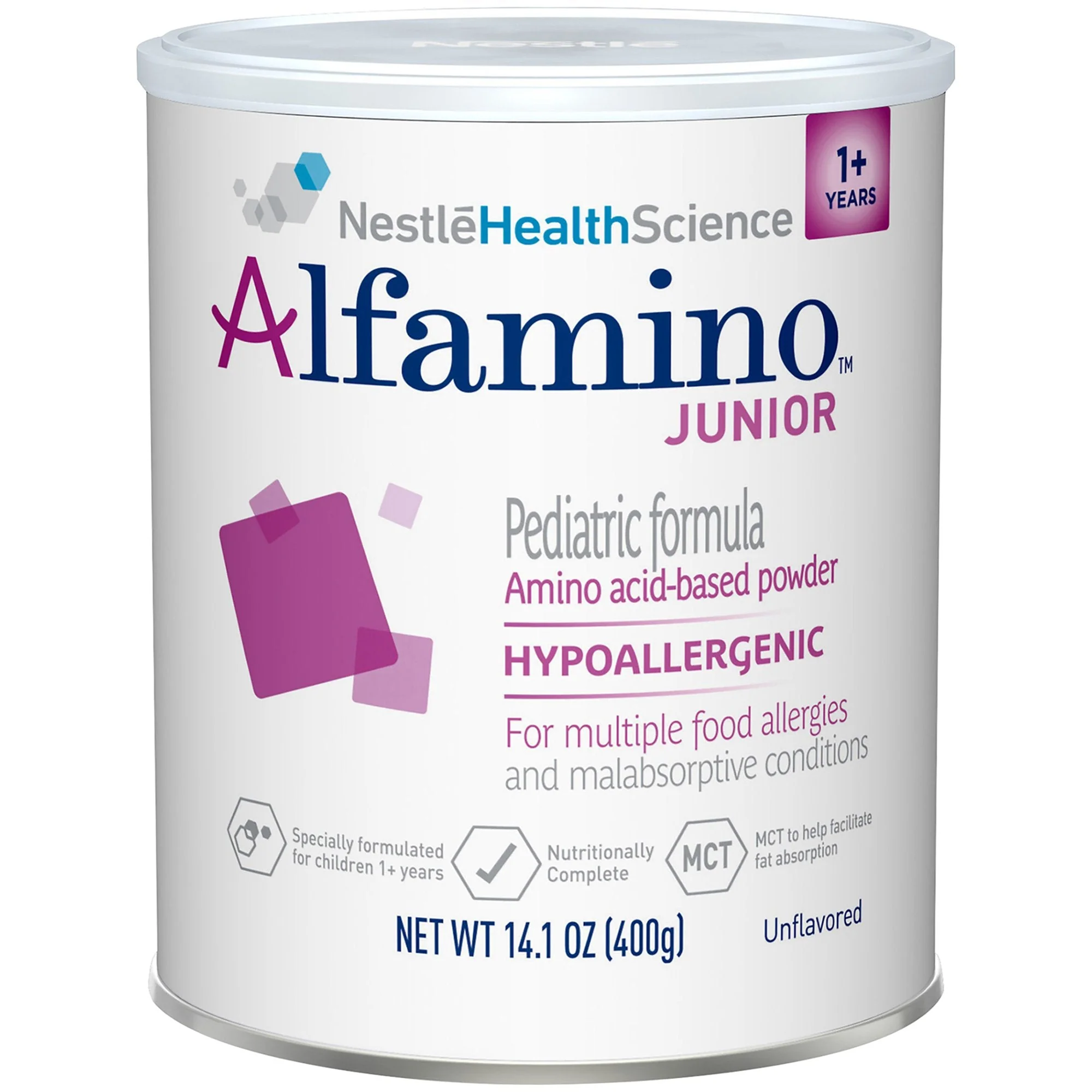 Nestle Healthcare Nutrition Alfamino Junior Amino Acid–Based Powder Pediatric Formula, 14.1-ounce can (6/CS)