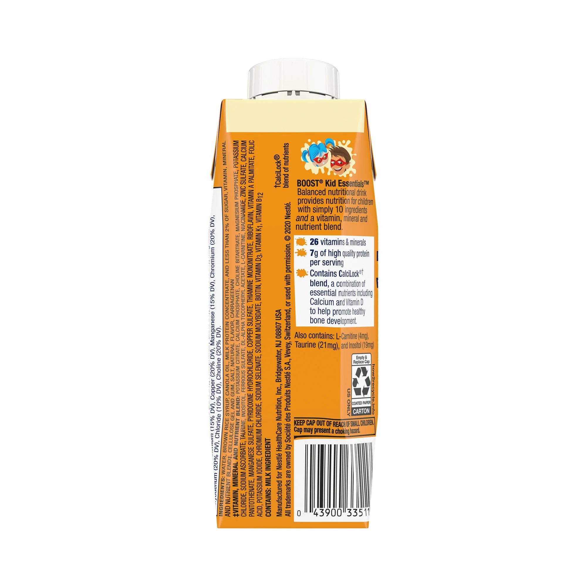 Nestle Healthcare Nutrition Boost Kid Essentials Balanced Nutritional Drink, Vanilla, 8-ounce Carton (24/CS) - Image 2