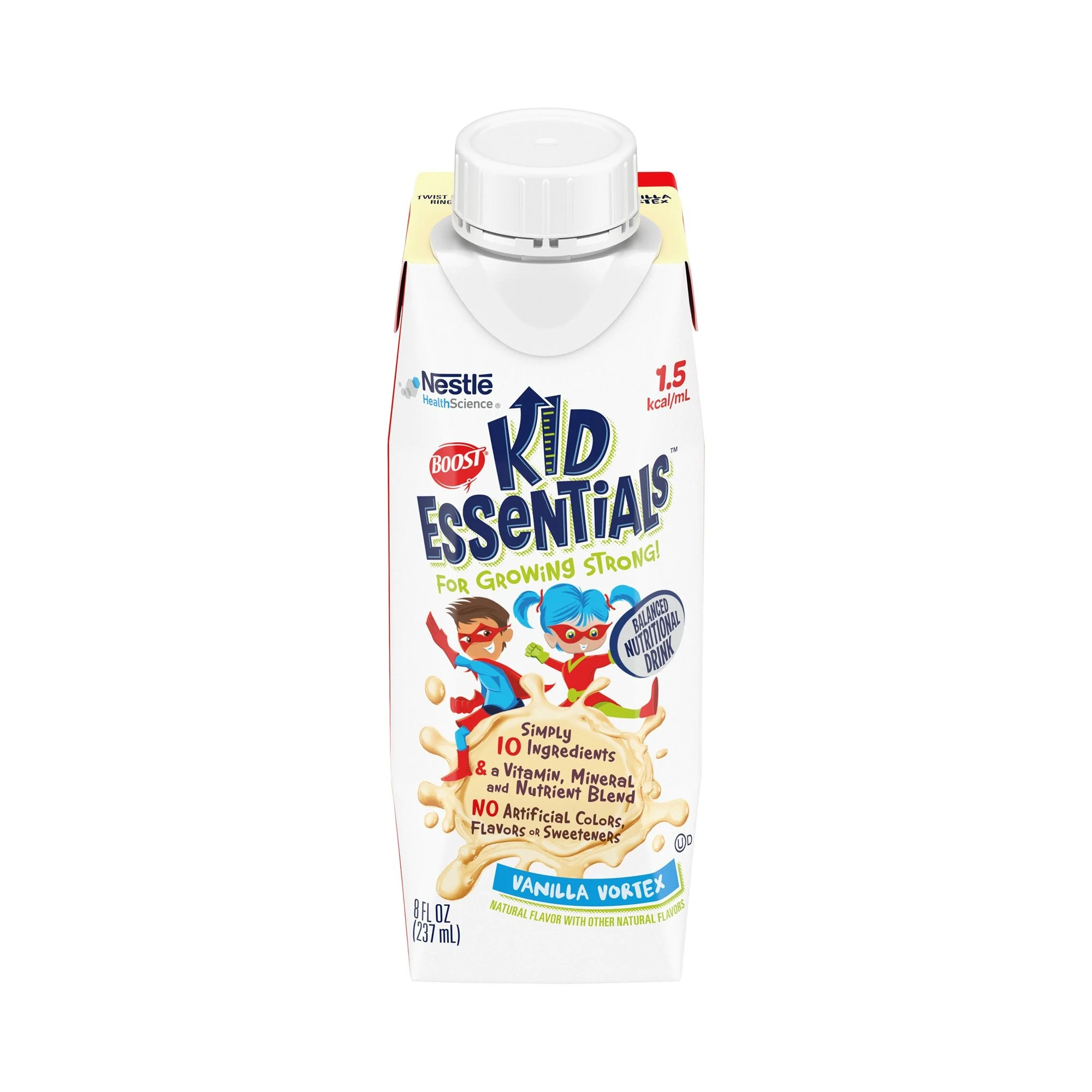 Nestle Healthcare Nutrition Boost Kid Essentials 1.5 Balanced Nutritional Drink, Vanilla, 8-ounce Carton (24/CS)
