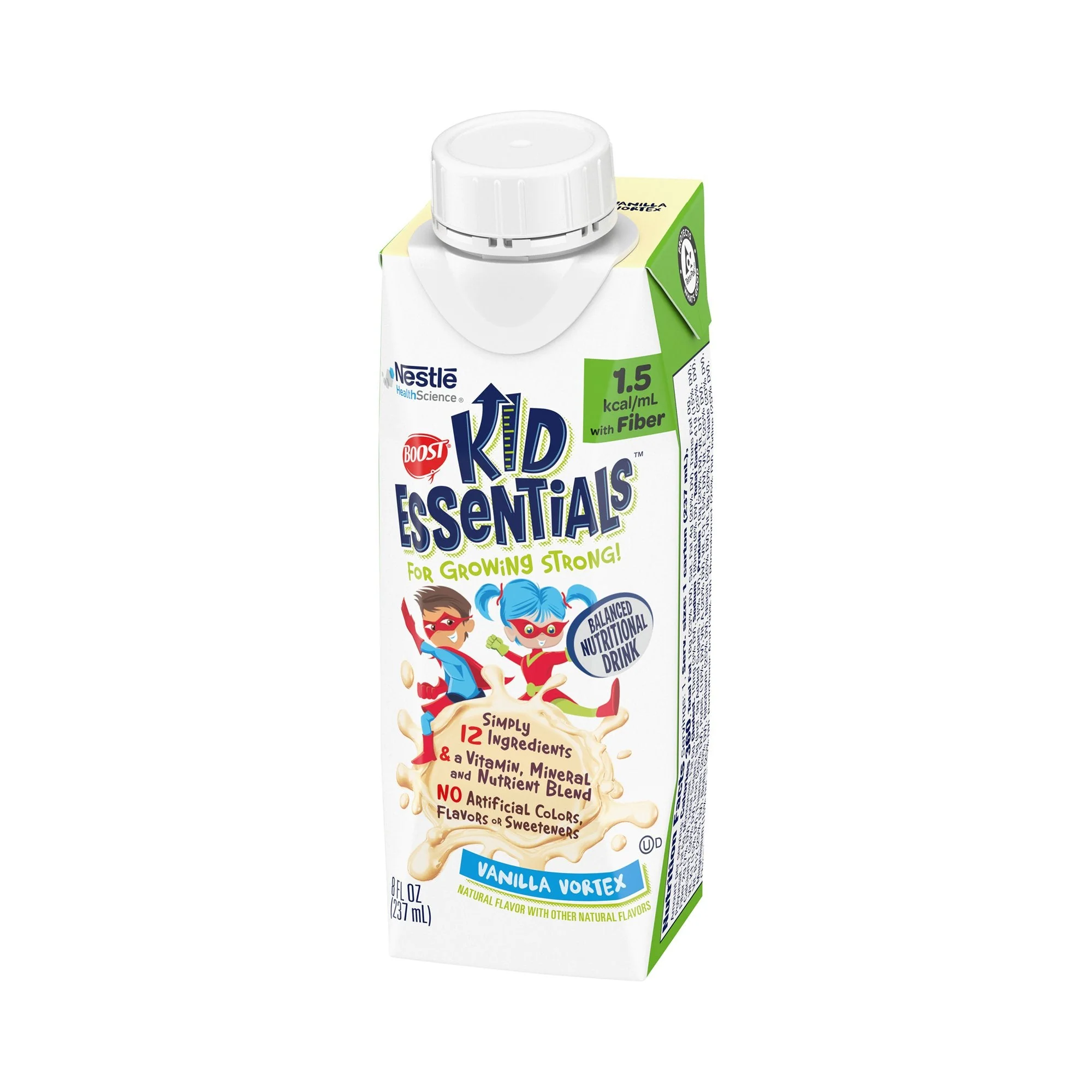 Nestle Healthcare Nutrition Boost Kid Essentials 1.5 w/ Fiber Balanced Nutritional Drink, Vanilla, 8-oz. (24/CS) - Image 5