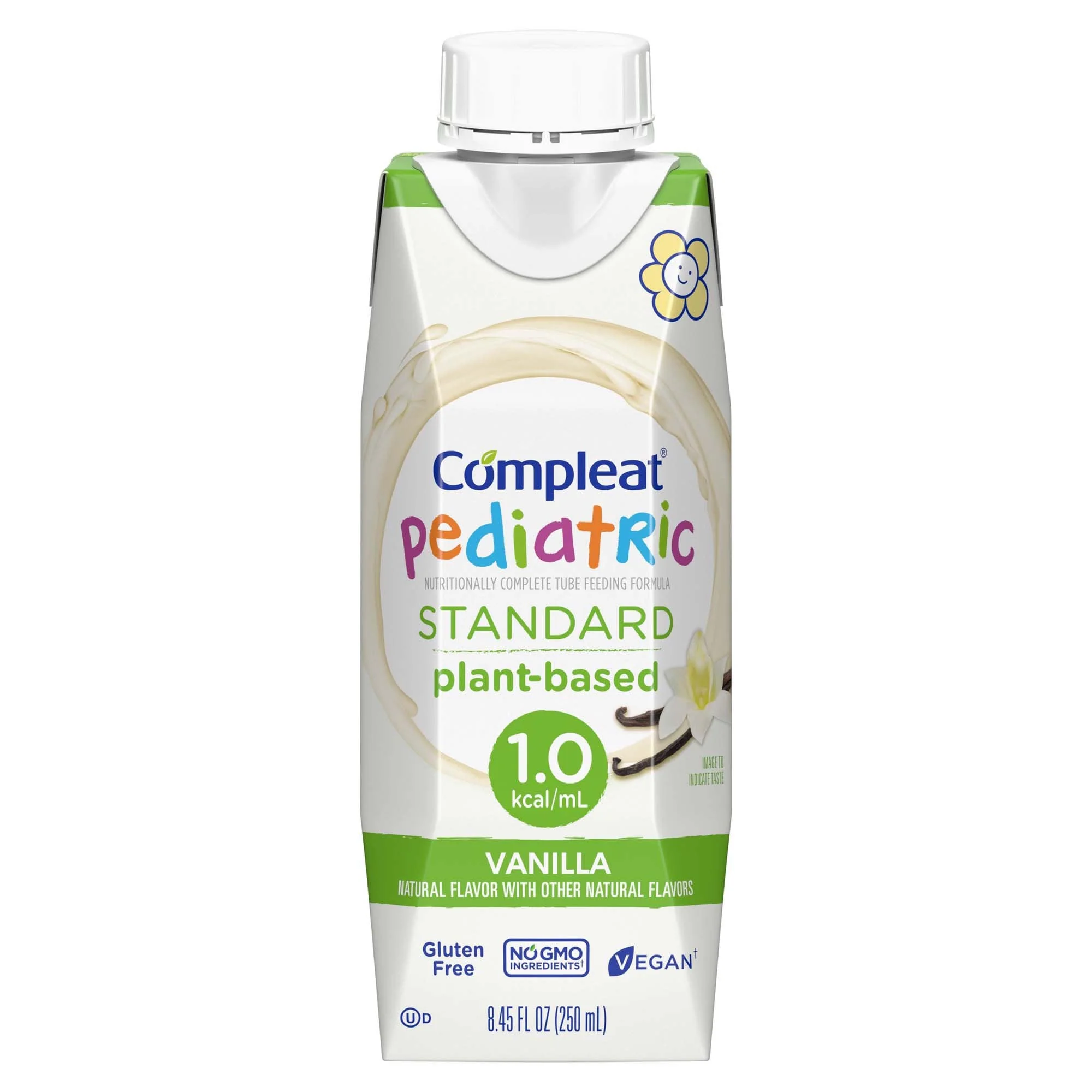Nestle Healthcare Nutrition Compleat Pediatric Standard Plant-Based 1.0 Cal Tube Feed Formula, Vanilla (24/CS)