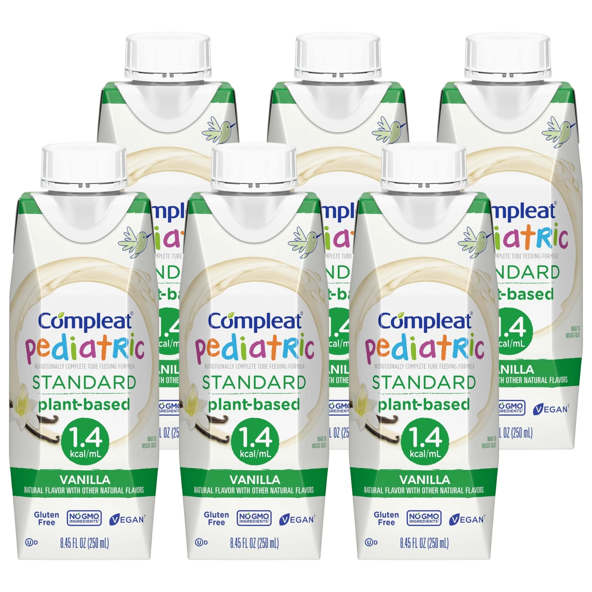 Nestle Healthcare Nutrition Compleat Pediatric Standard Plant-Based 1.0 Cal Tube Feed Formula, Vanilla (24/CS) - Image 4