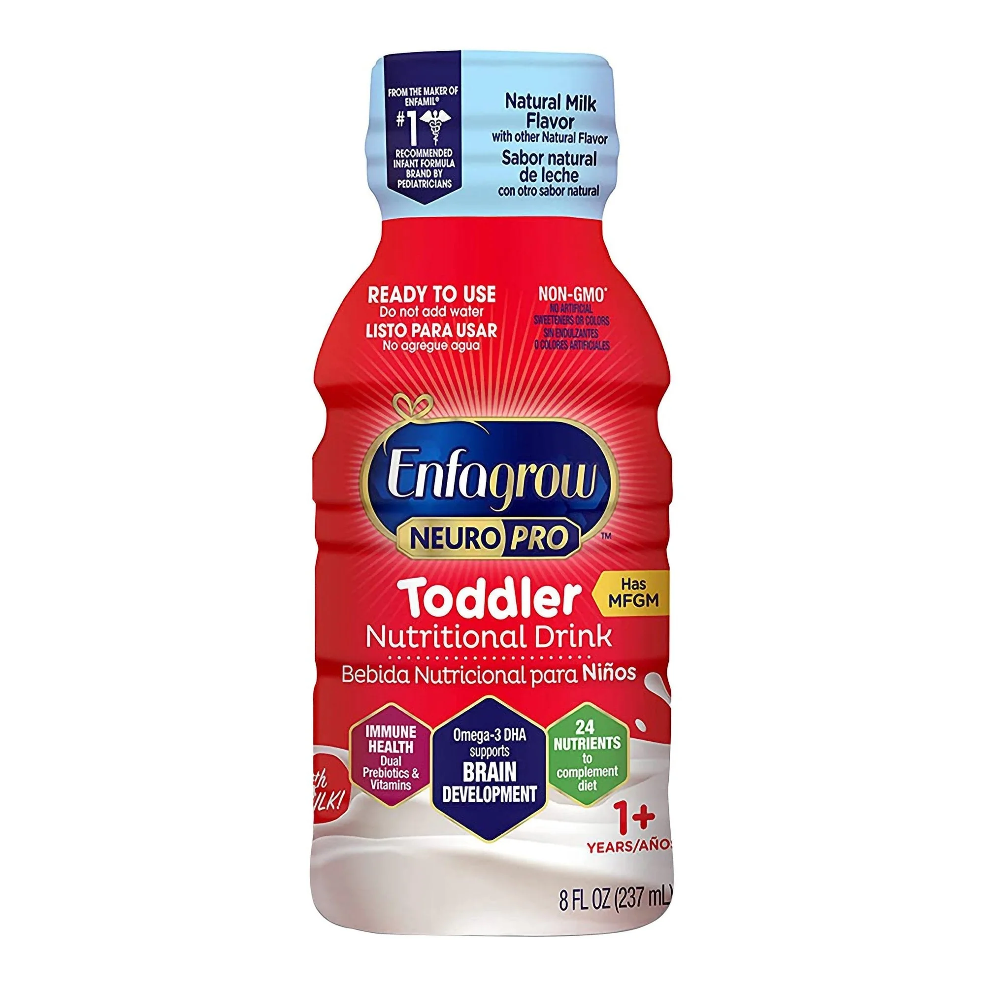 Mead Johnson Enfagrow NeuroPro Toddler Nutritional Drink, Natural Milk Flavor, 8-oz. Bottle (24/CS)