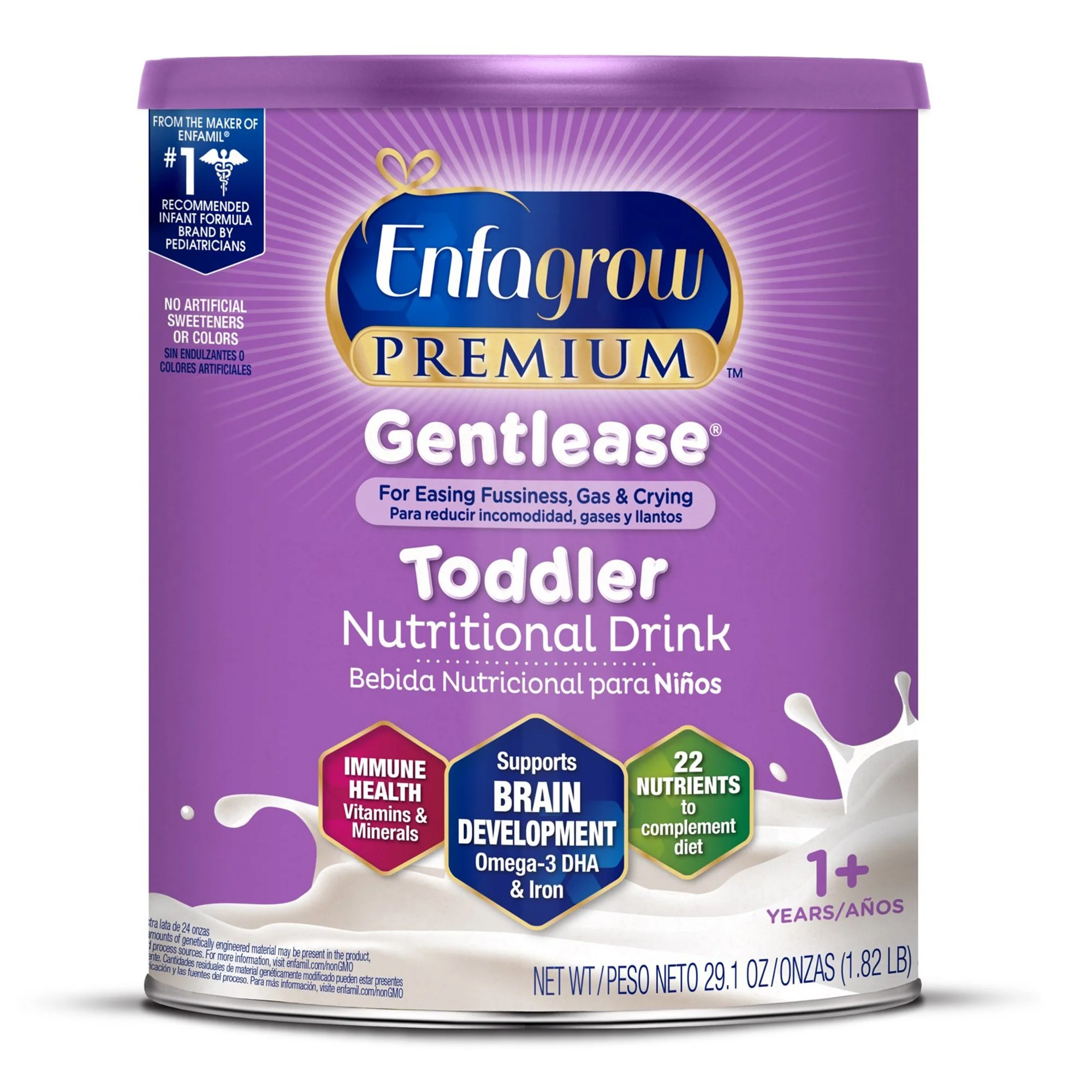 Mead Johnson Enfagrow Premium Gentlease Toddler Nutritional Drink, 29.1-ounce can (4/CS)