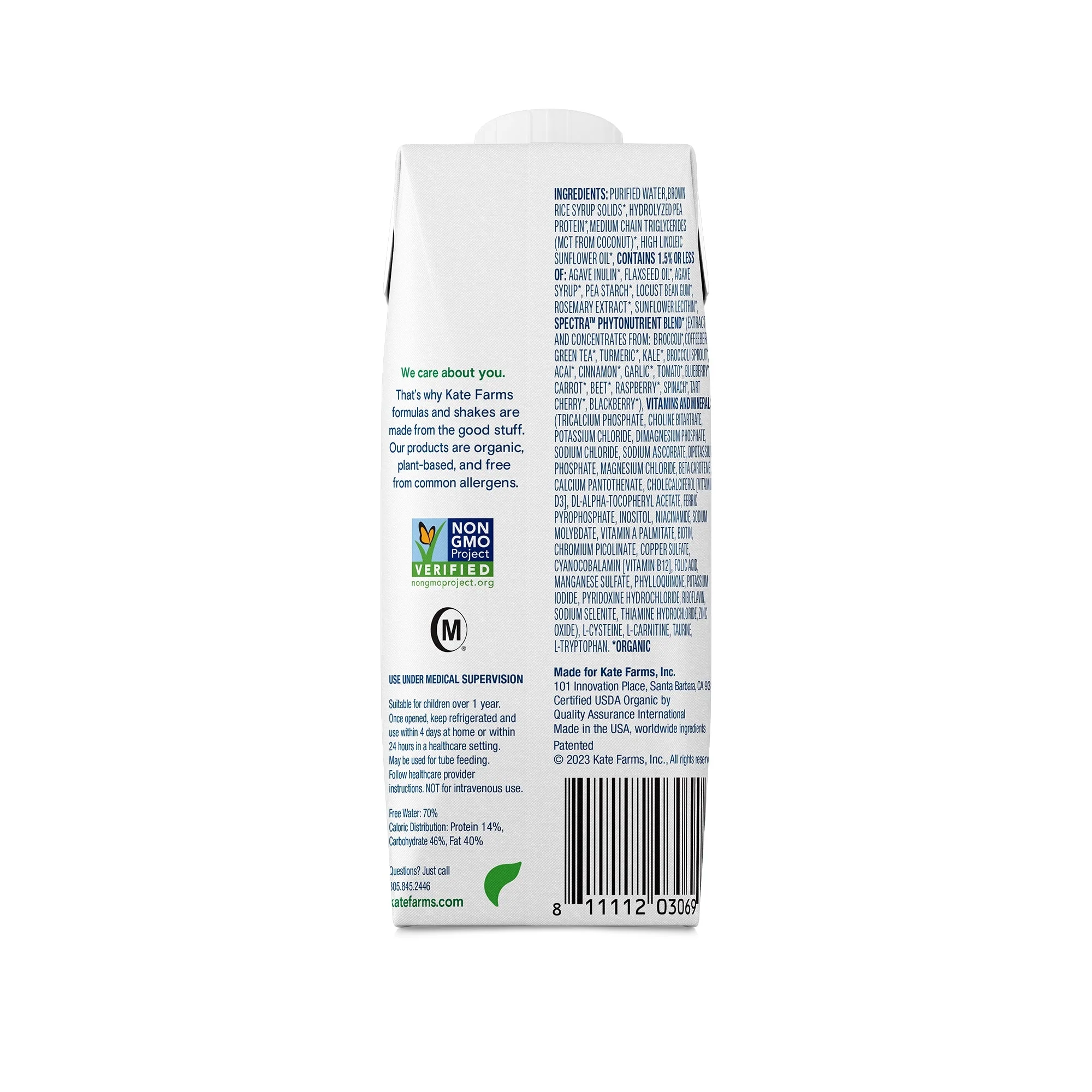 Kate Farms Kate Farms Pediatric Peptide 1.5 Sole-Source Nutrition Formula, 8.5-oz. Carton (12/CS) - Image 2