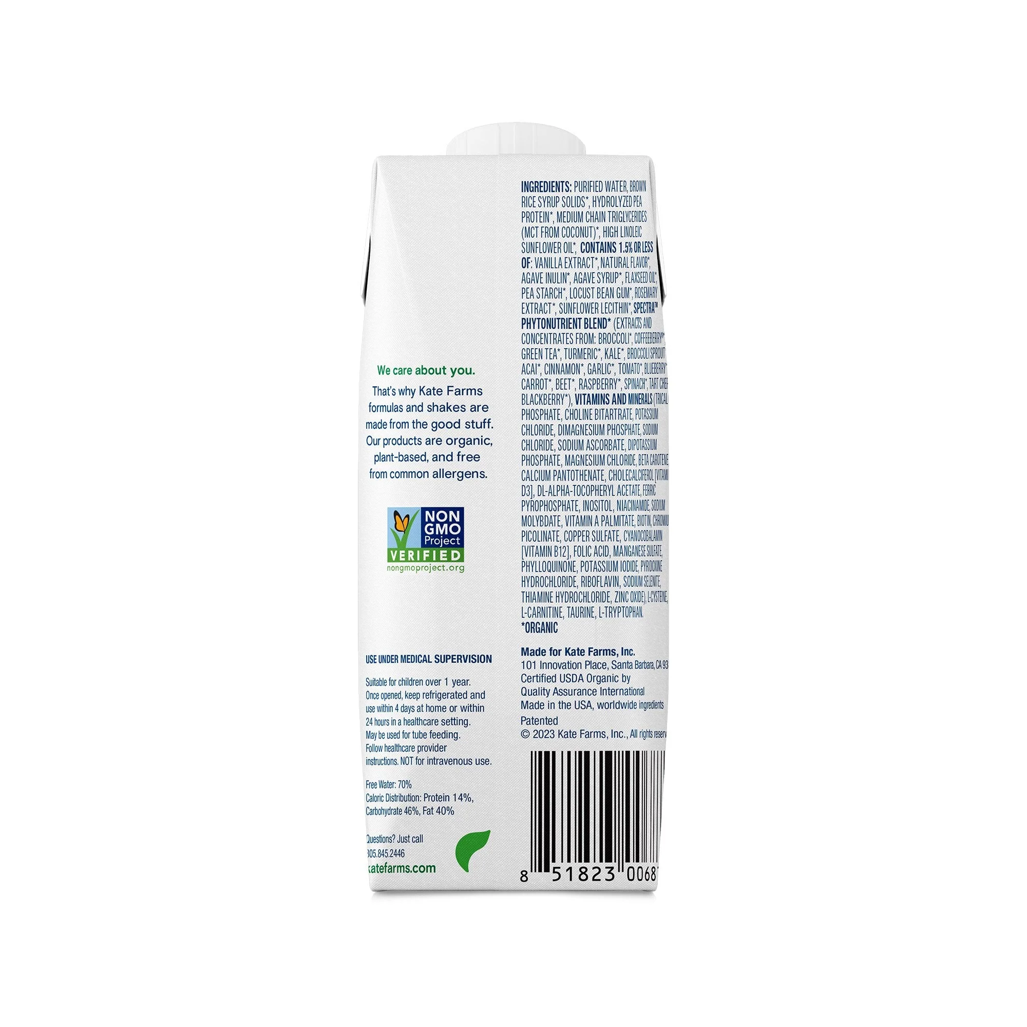 Kate Farms Kate Farms Pediatric Peptide 1.5 Sole-Source Nutrition Formula, Vanilla (12/CS) - Image 2