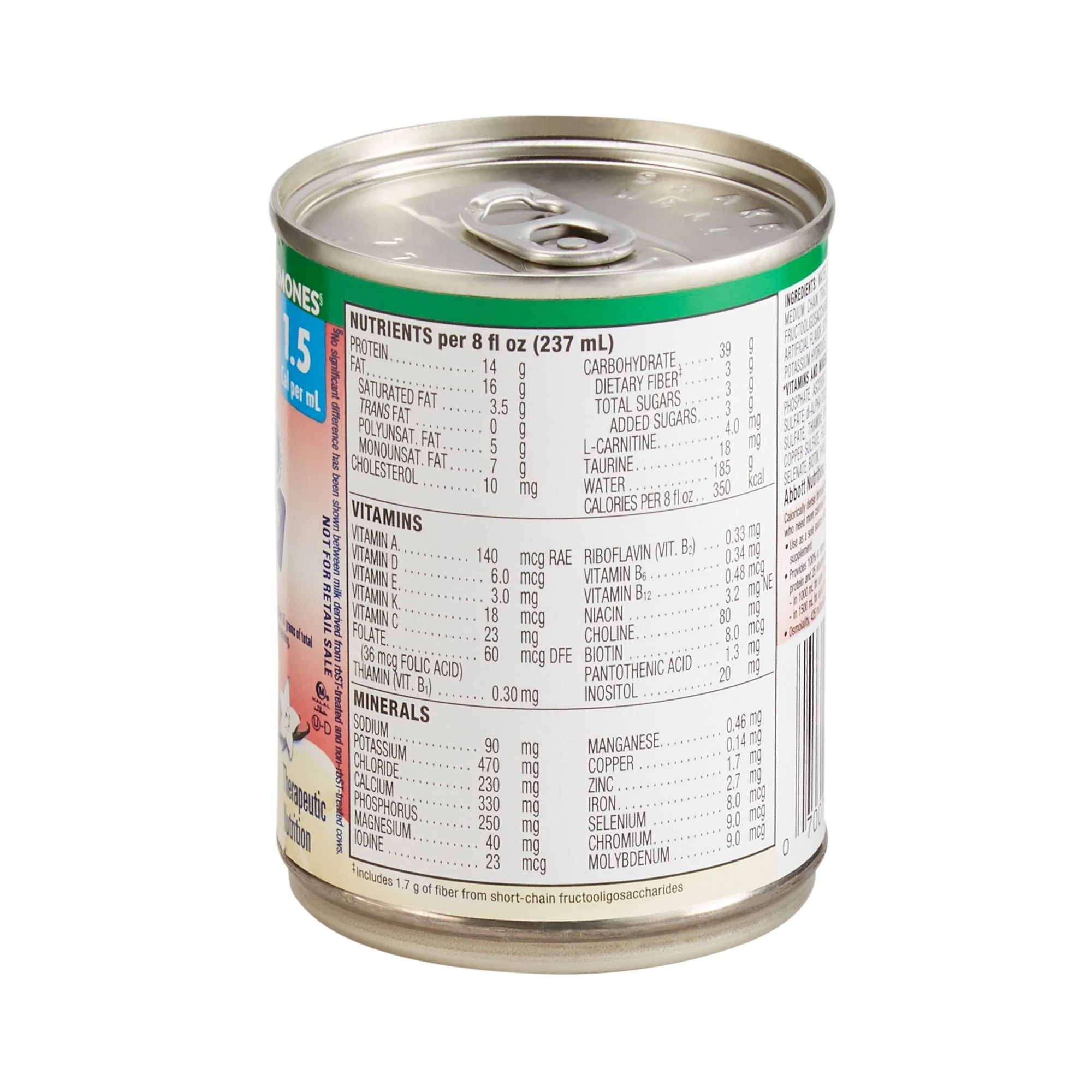 Abbott Nutrition PediaSure 1.5 Cal with Fiber Therapeutic Nutrition, Vanilla, 8-ounce Can (24/CS) - Image 3
