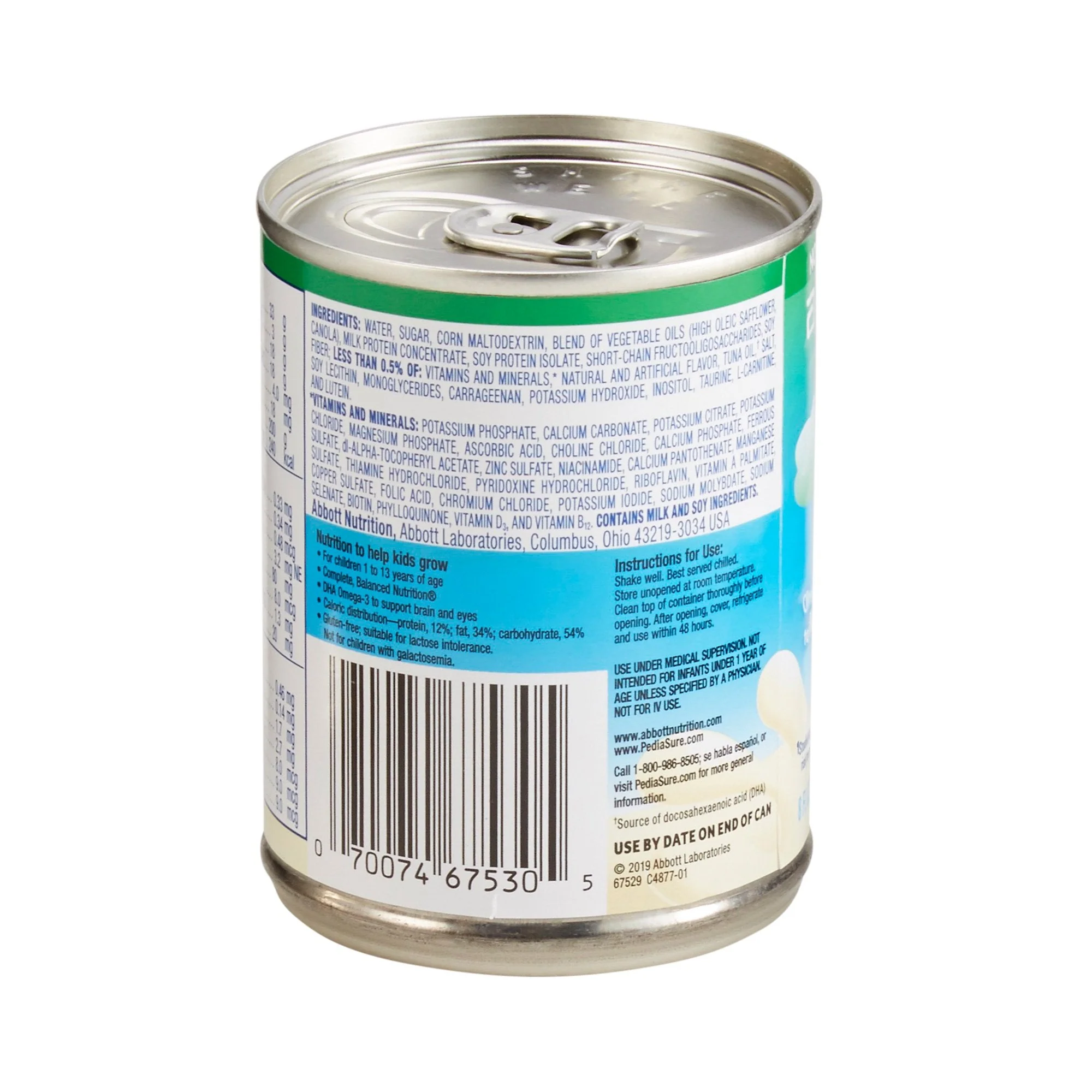 Abbott Nutrition PediaSure Grow & Gain with Fiber Therapeutic Nutrition, Vanilla, 8-ounce Can (24/CS) - Image 2