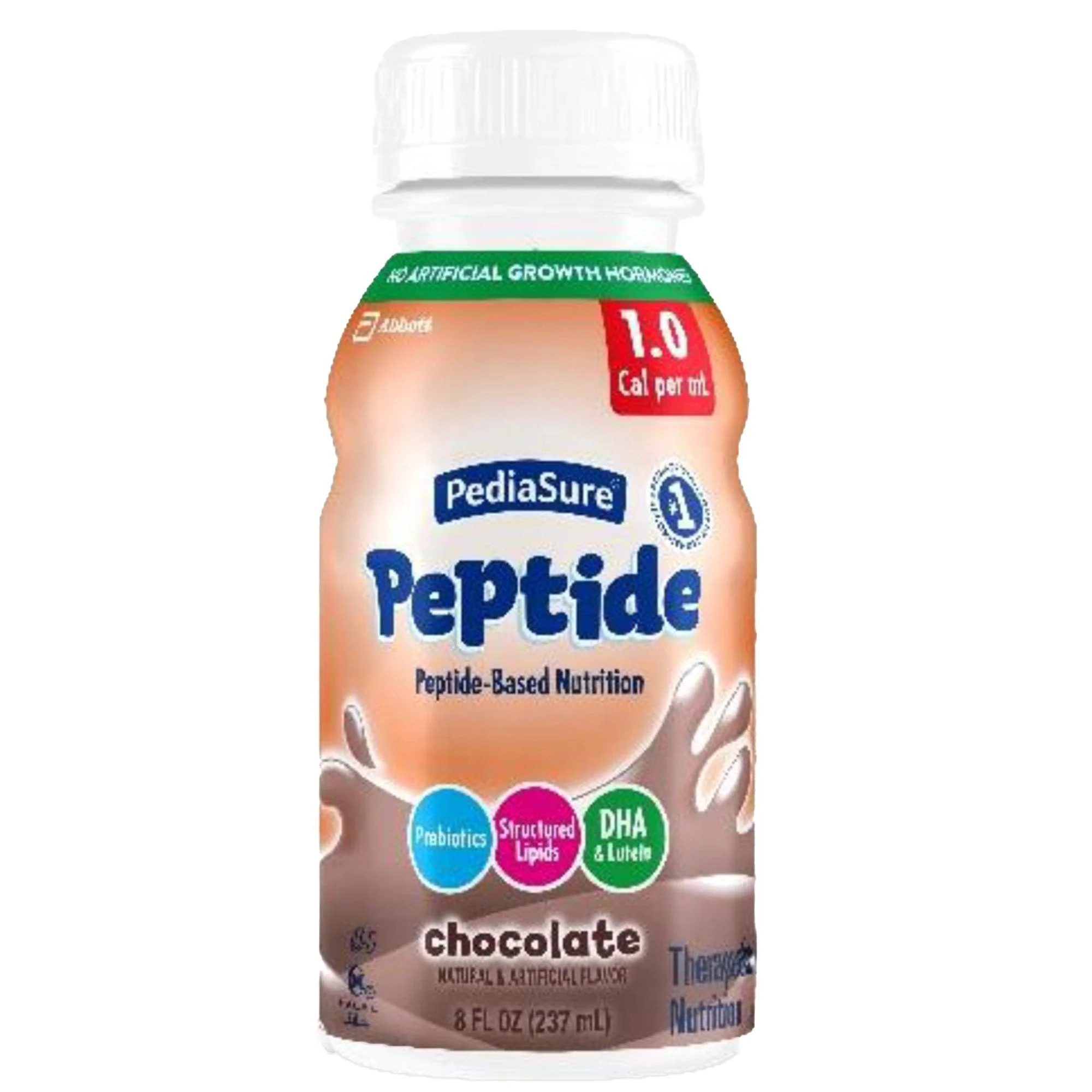 Abbott Nutrition PediaSure Peptide 1.0 Cal, 8-ounce bottle (24/CS)